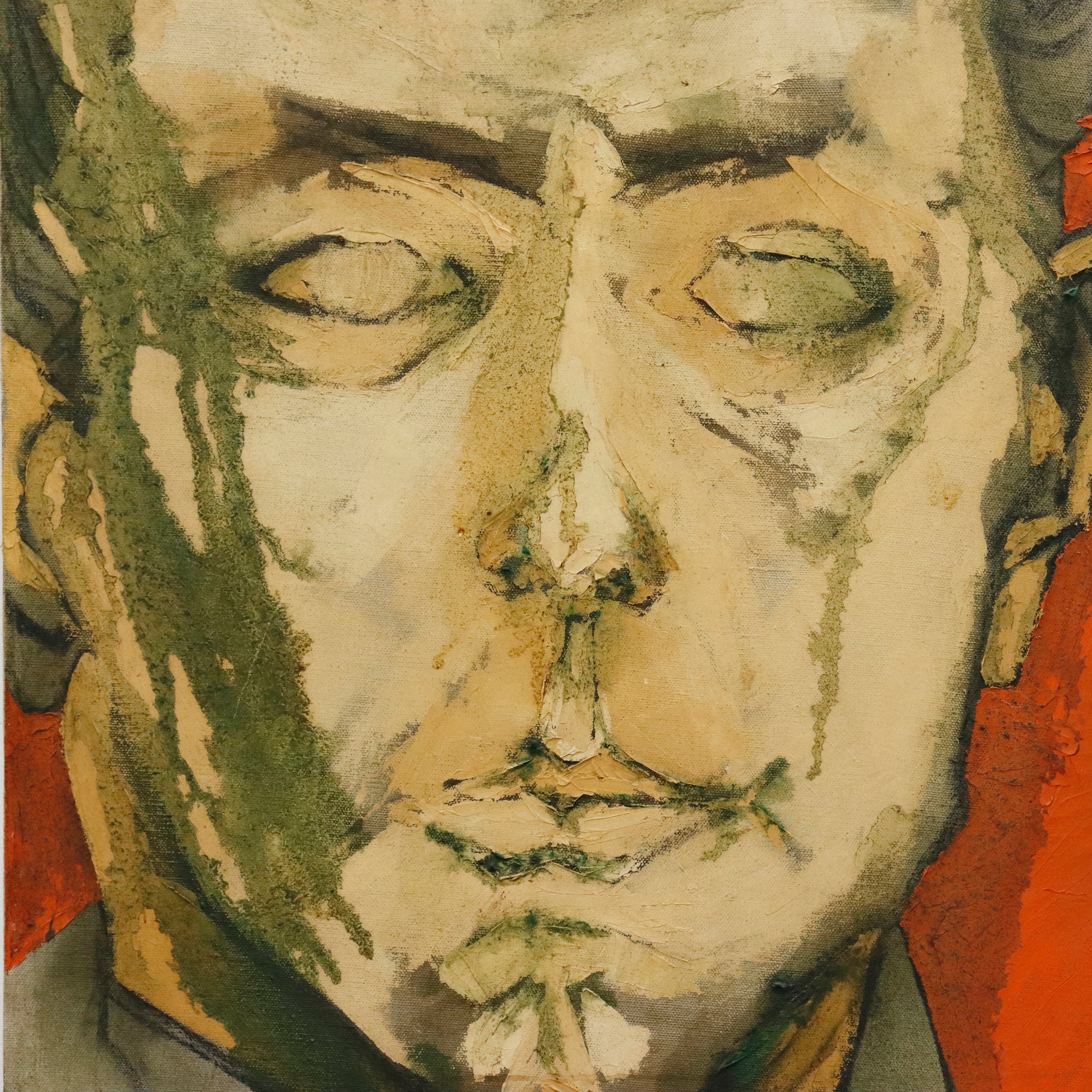 AW409: William Ware Theis Male Portrait Oil on Canvas