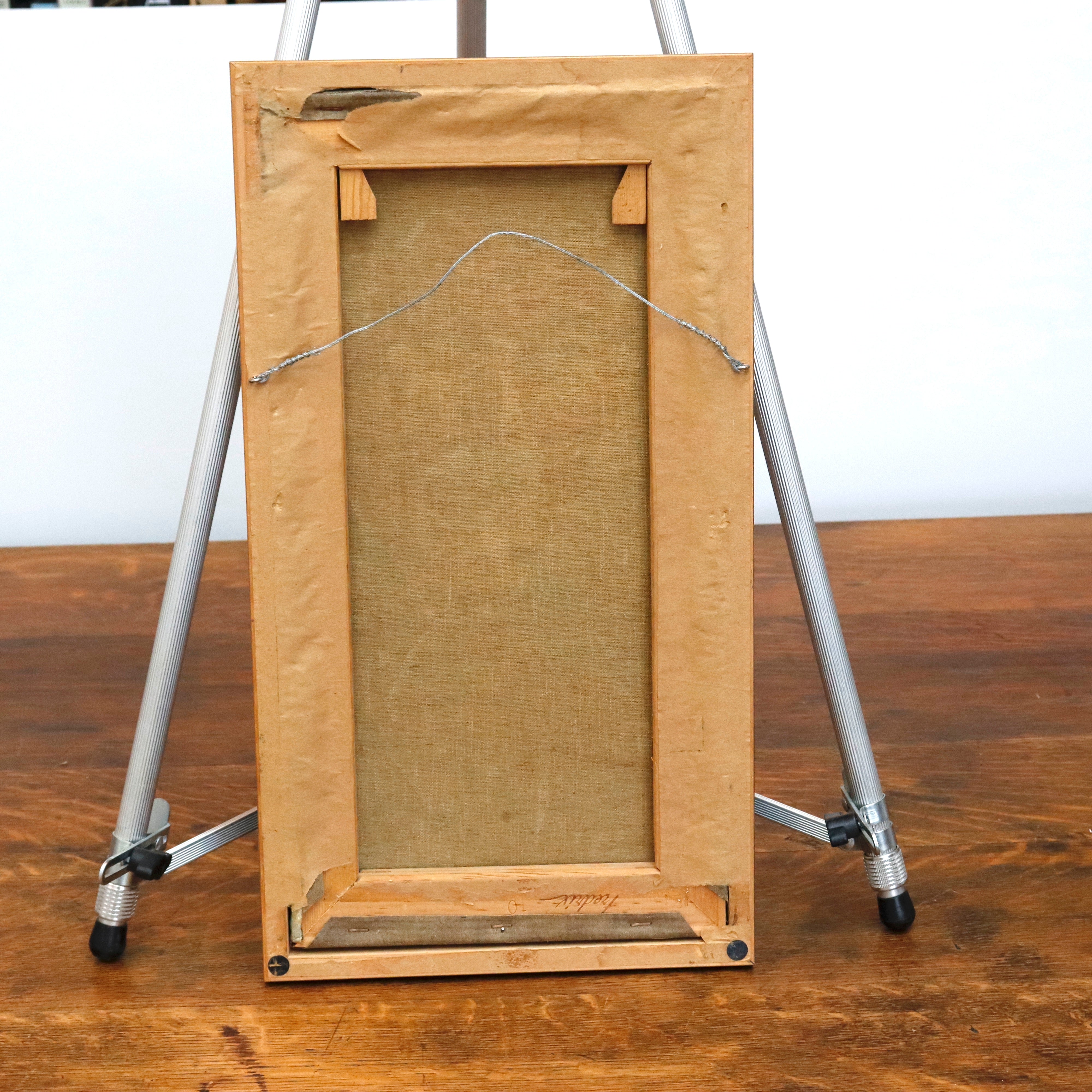 AW948: Mid Century Portrait of a Gentleman Oil on Canvas Painting