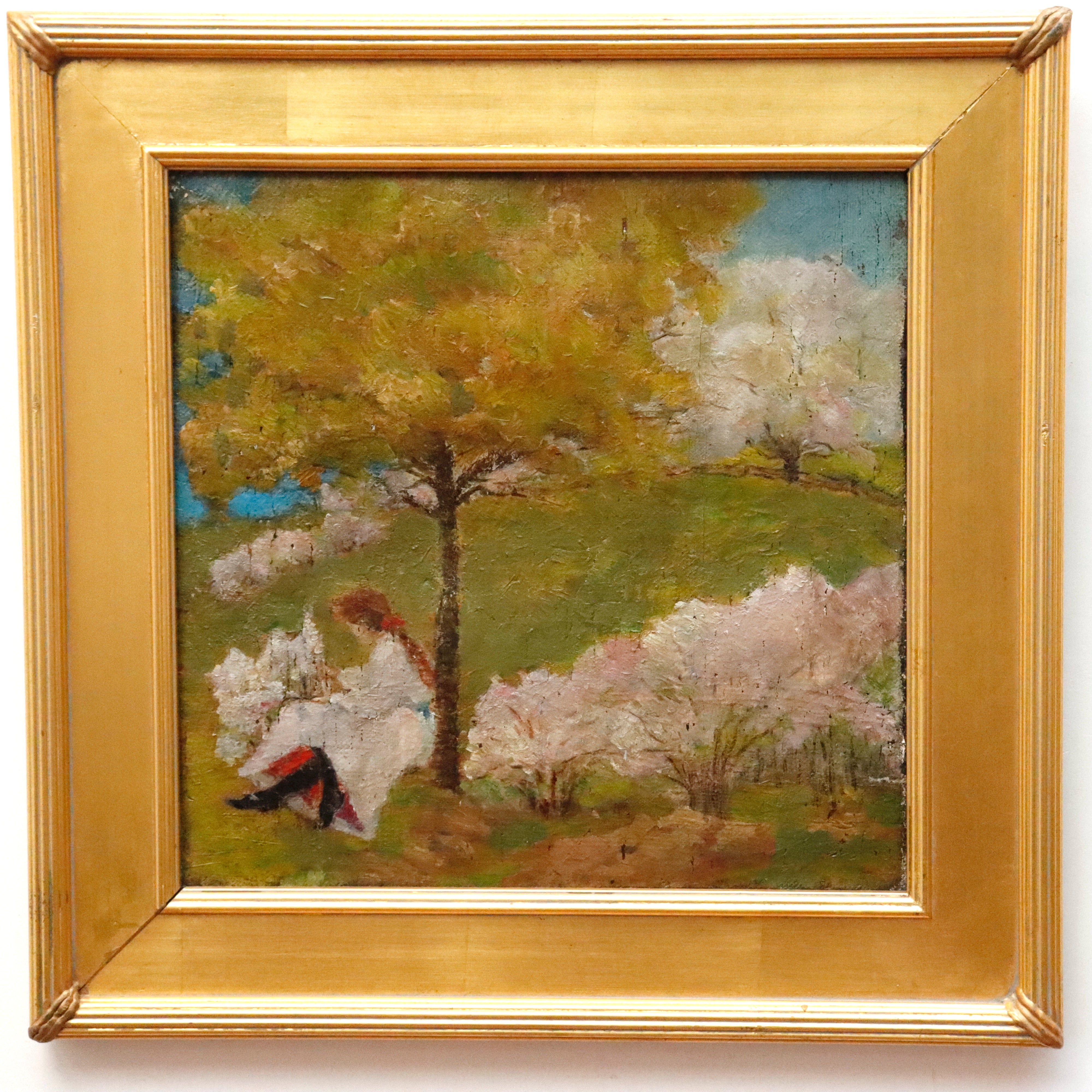 AW261: Henry Hengstler Summer Afternoon Oil on Canvas Painting