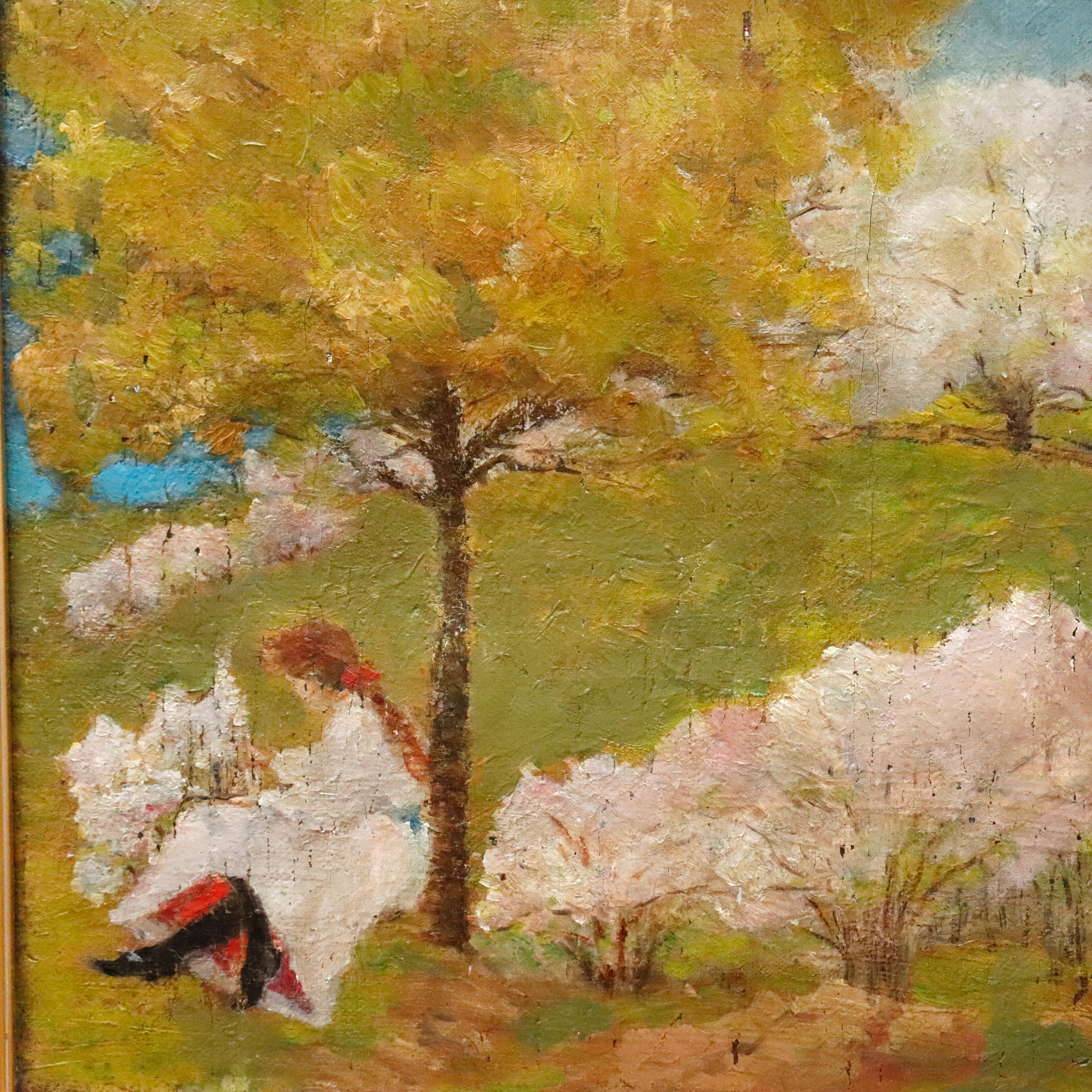 AW261: Henry Hengstler Summer Afternoon Oil on Canvas Painting