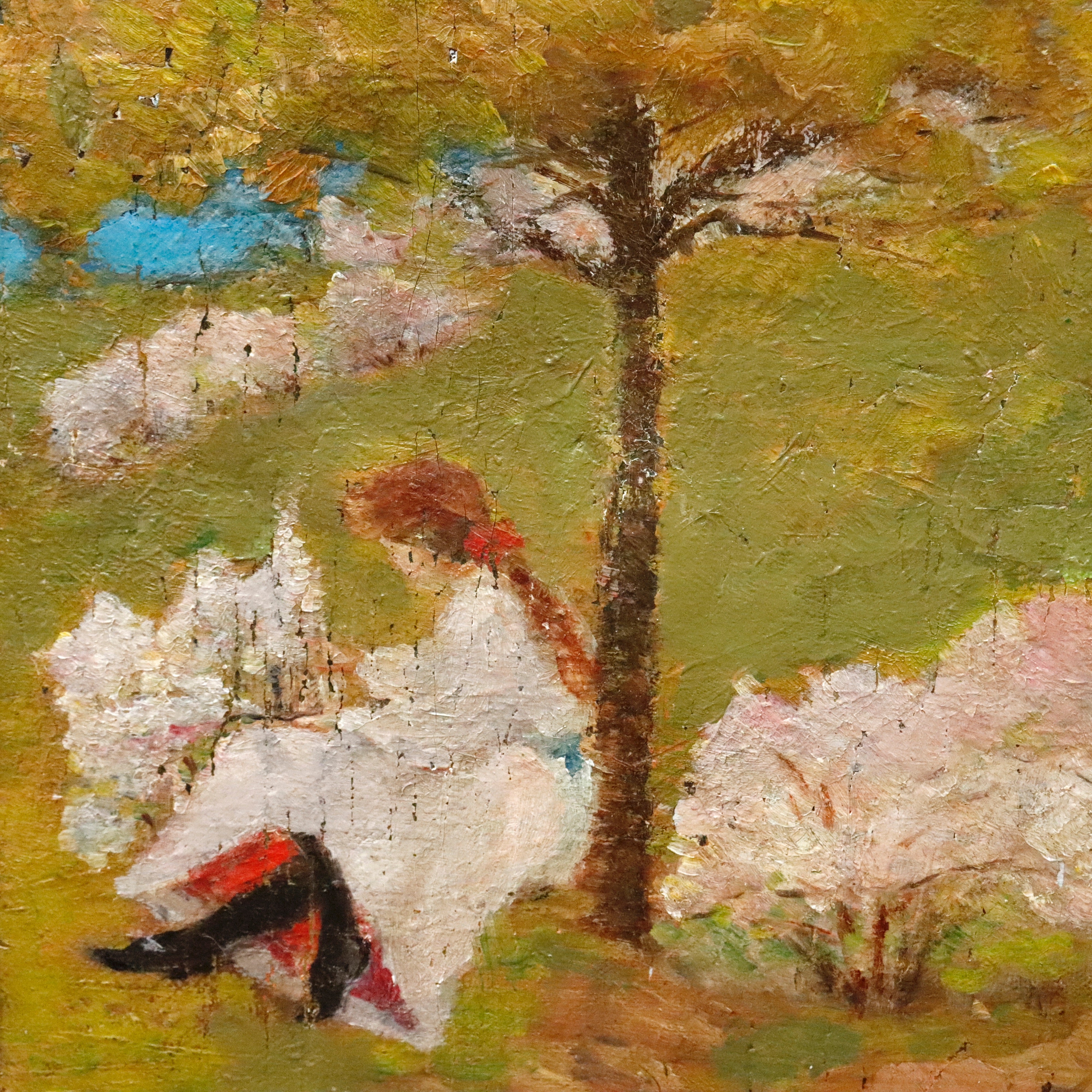 AW261: Henry Hengstler Summer Afternoon Oil on Canvas Painting