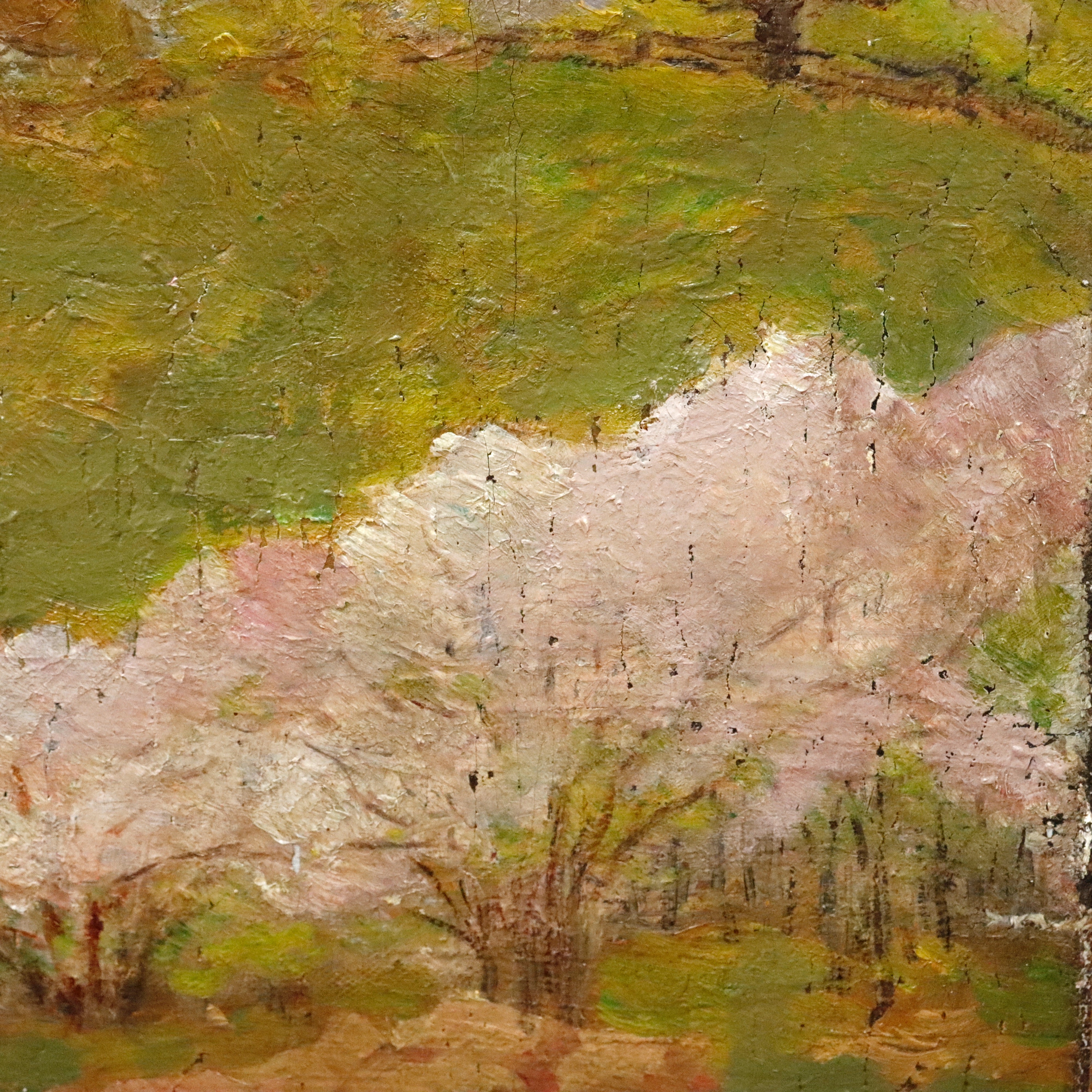 AW261: Henry Hengstler Summer Afternoon Oil on Canvas Painting