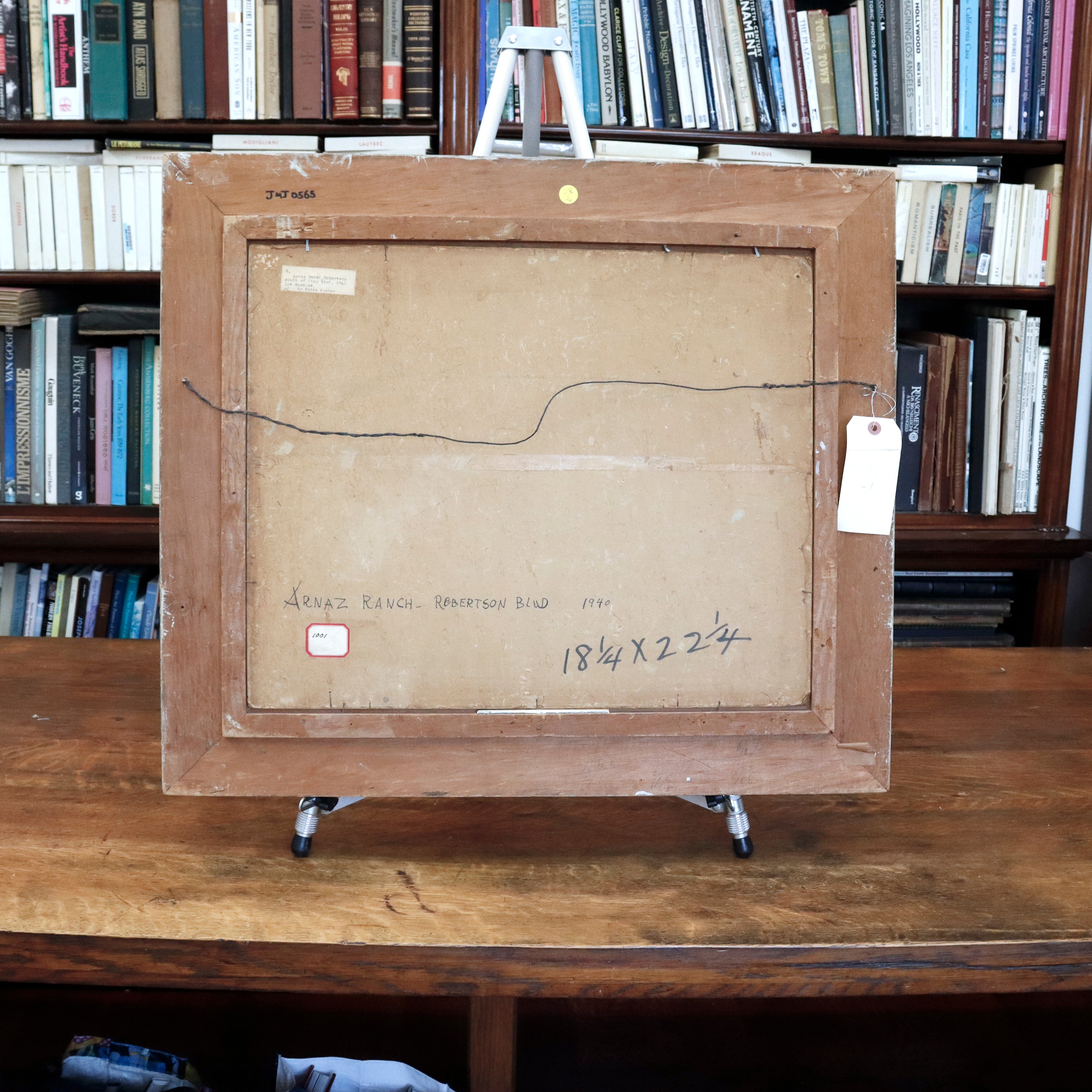 AW964: Fritz Kocher Arnaz Ranch Oil on Canvas Laid to Board Painting Los Angeles Circa 1940