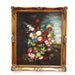 Antique Floral Still Life Oil on Canvas Mounted to Board | Work of Man