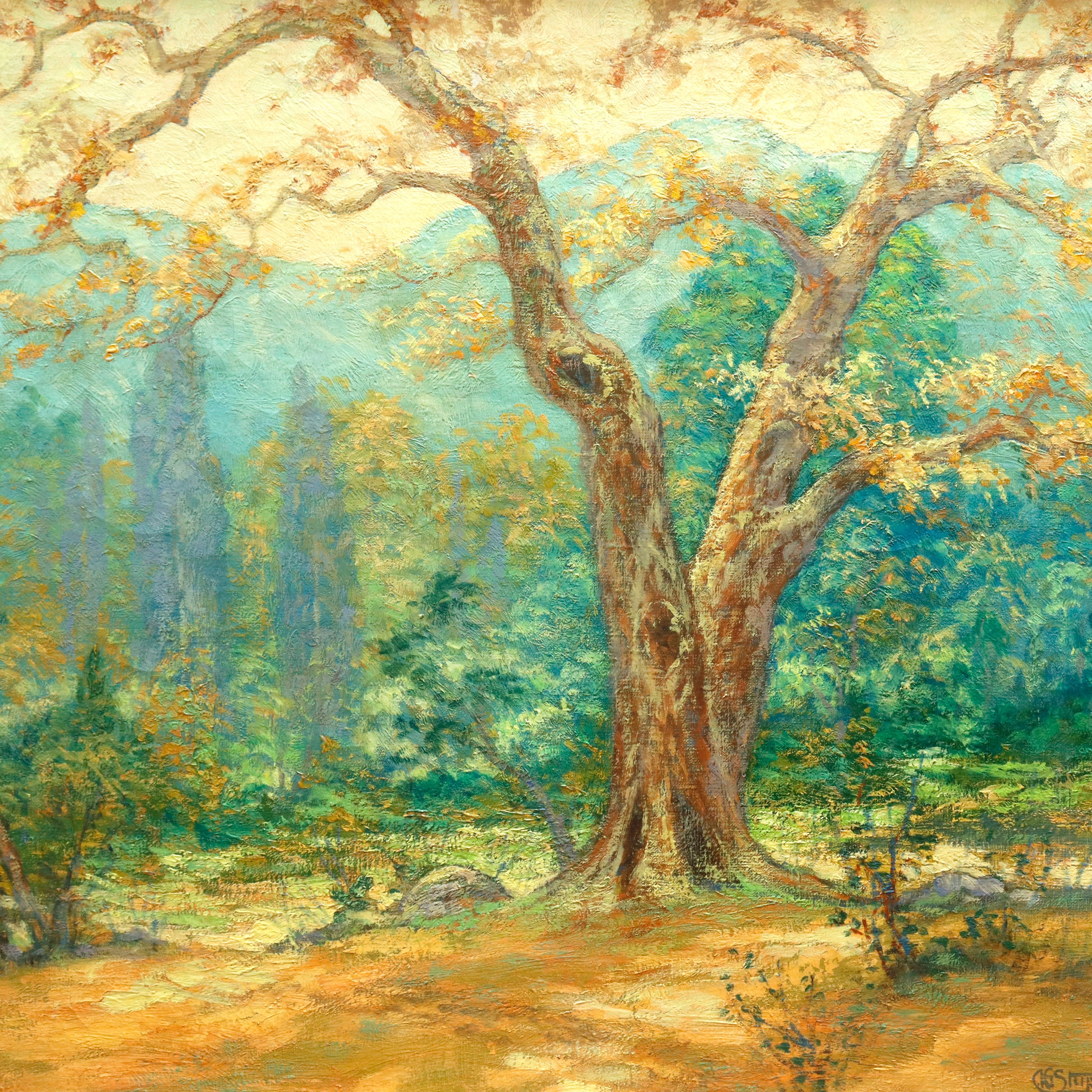 AW968: Alvin G Stupe Arroyo Seco in Los Angeles Oil on Canvas Painting