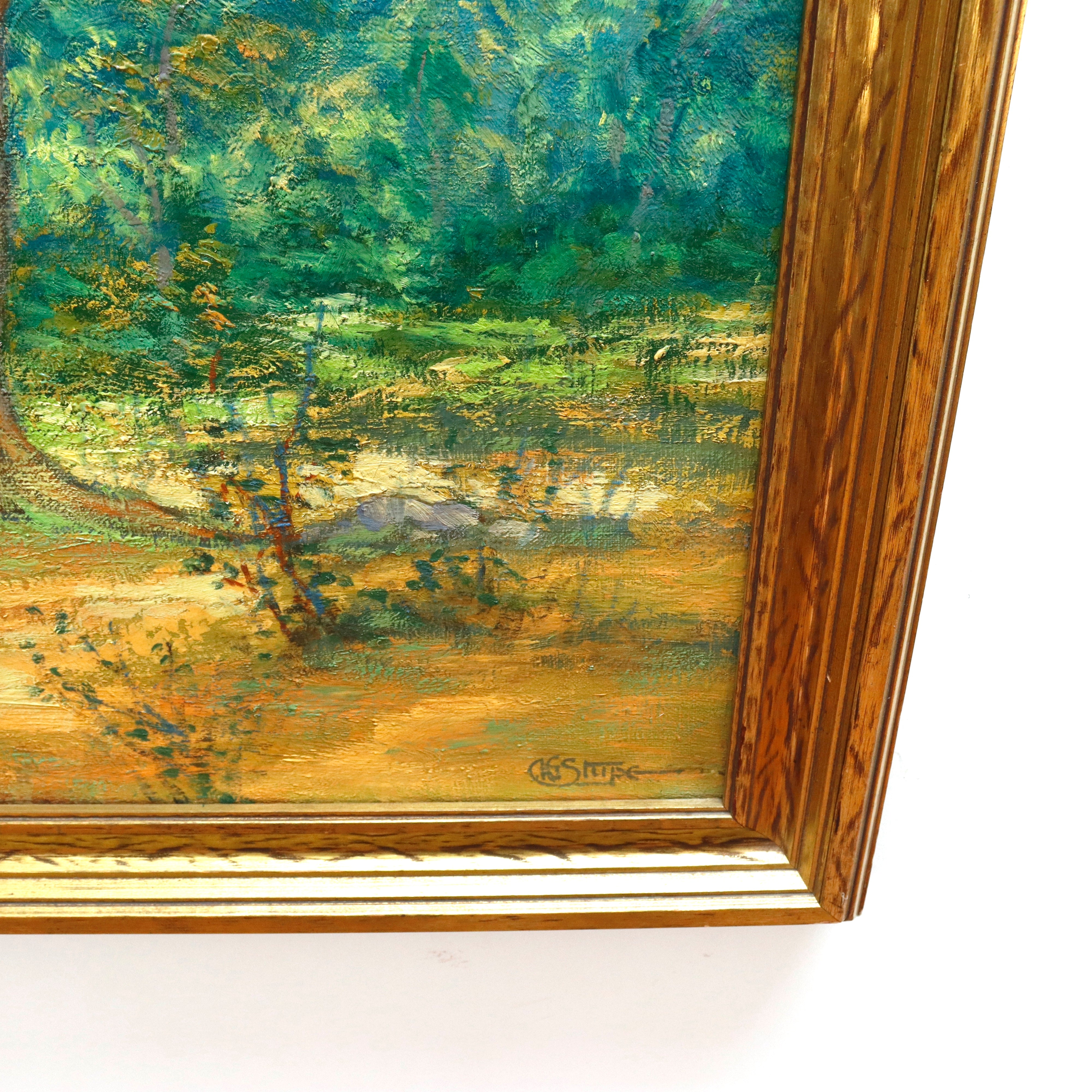 AW968: Alvin G Stupe Arroyo Seco in Los Angeles Oil on Canvas Painting