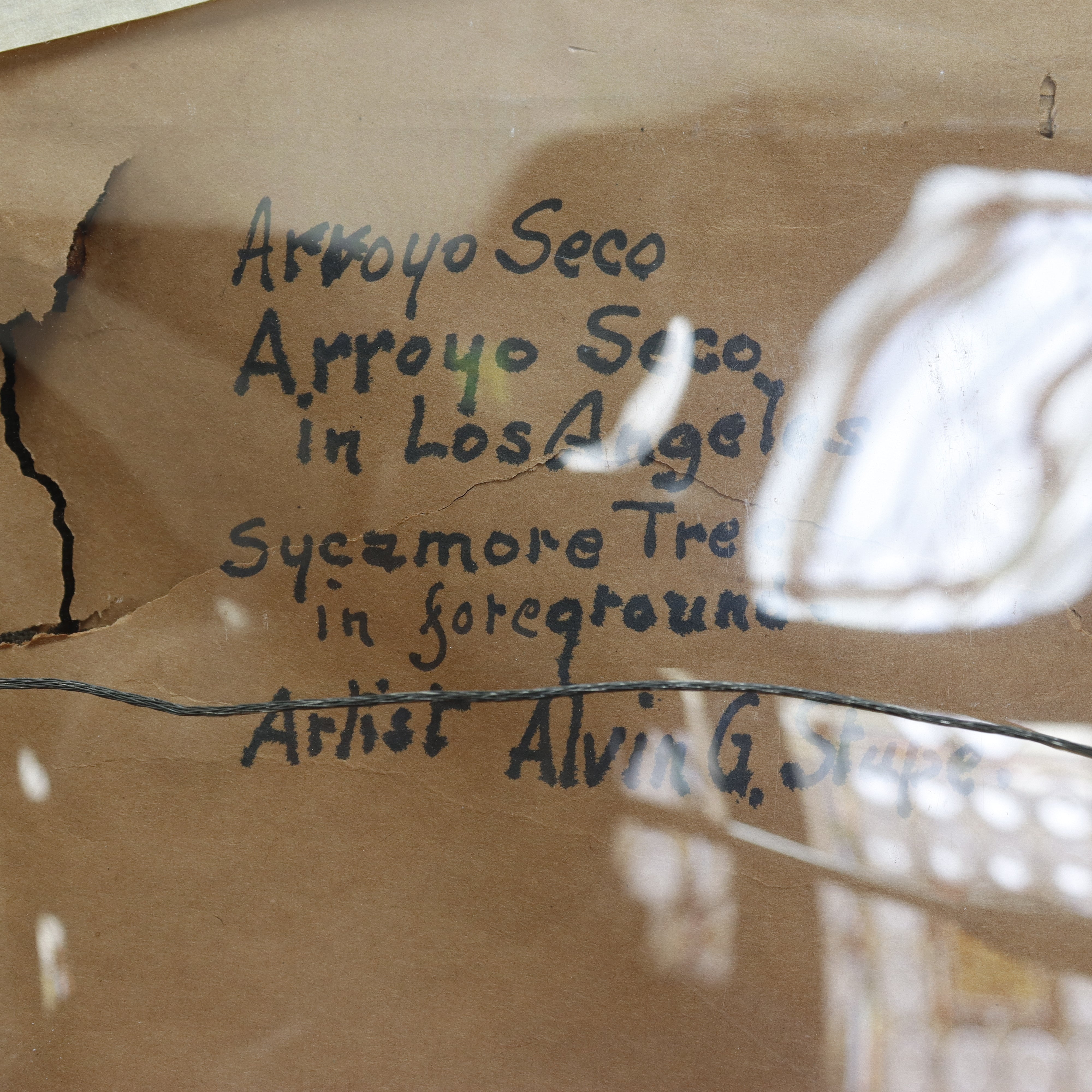 AW968: Alvin G Stupe Arroyo Seco in Los Angeles Oil on Canvas Painting