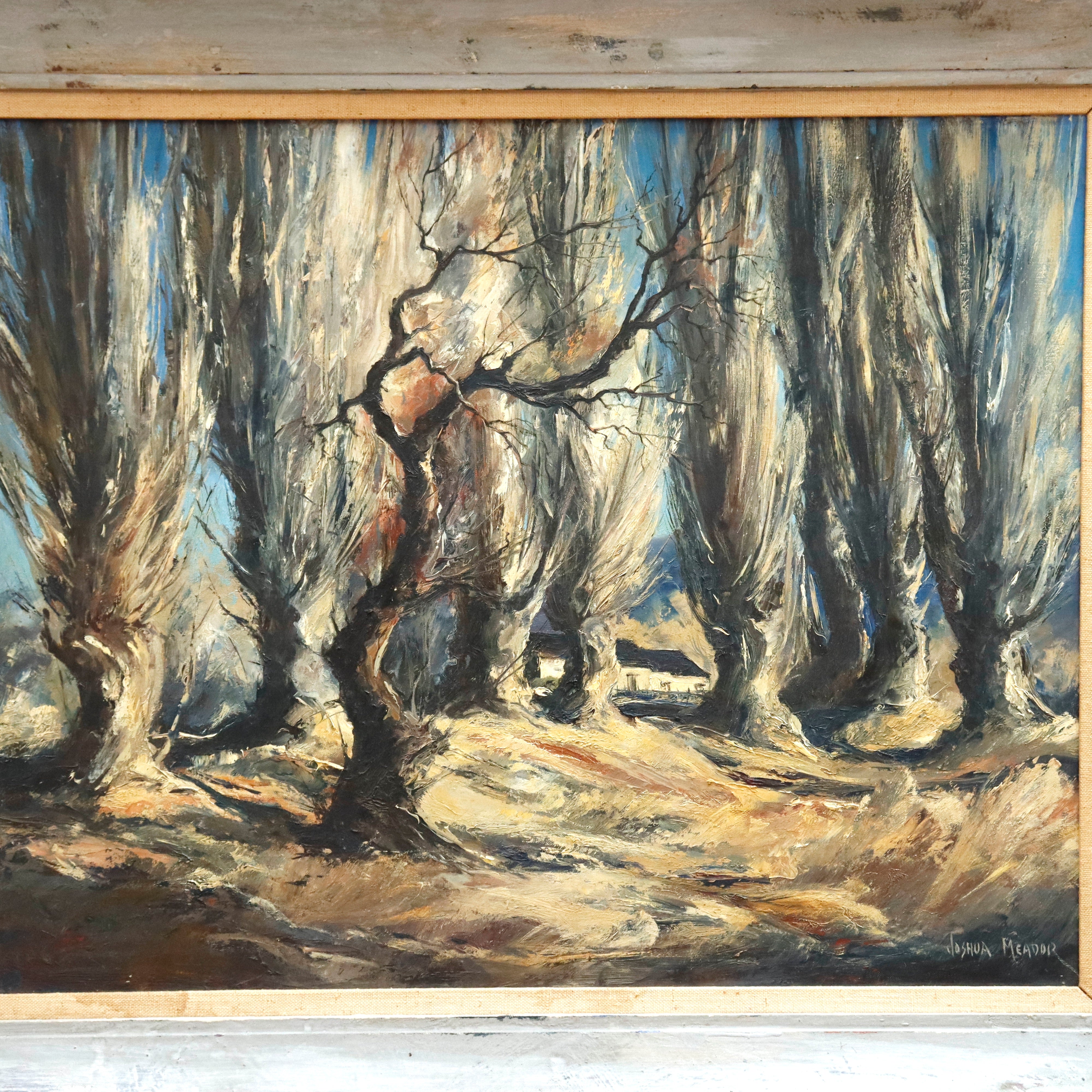 AW203: Joshua Meador California Ranch House Oil on Canvas