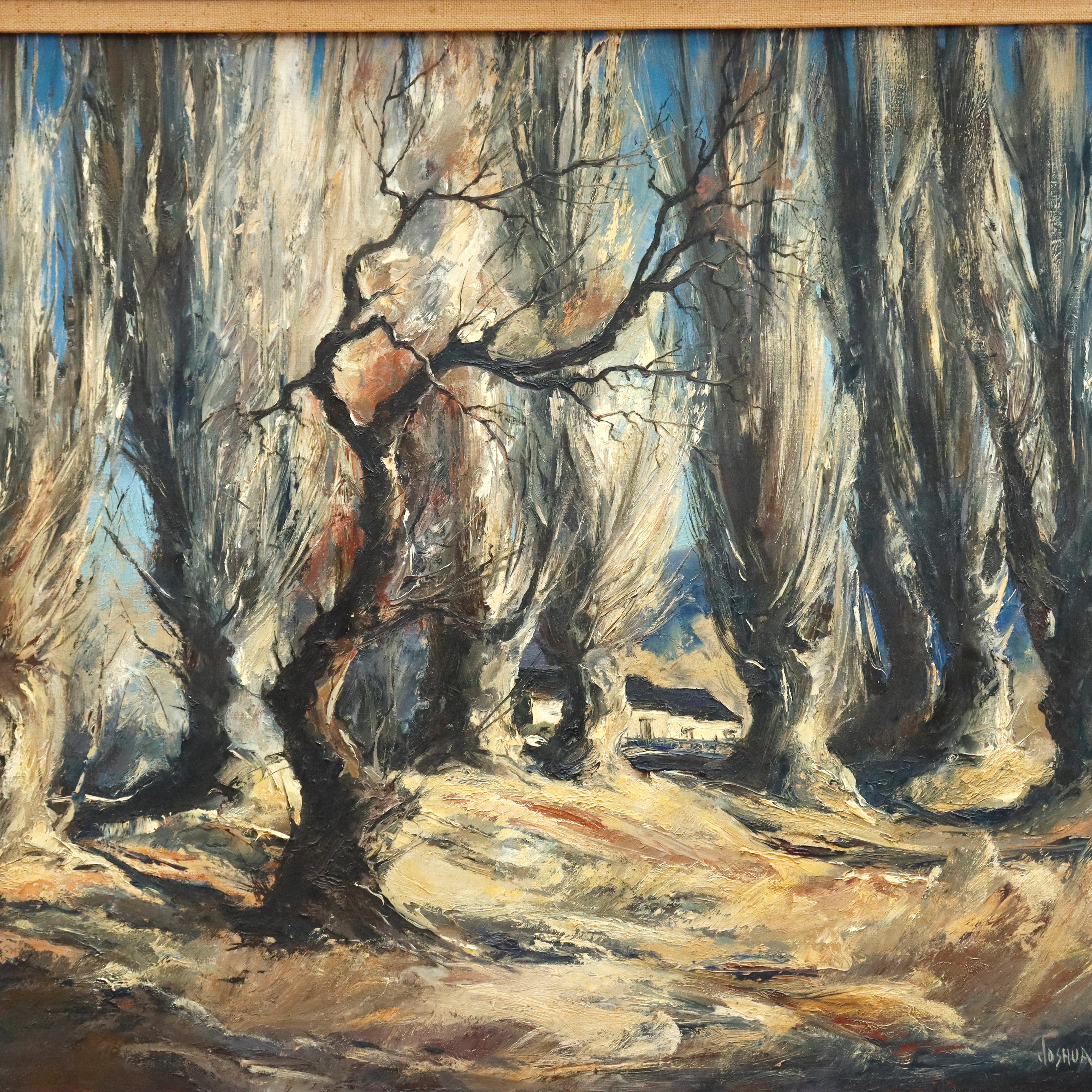 AW203: Joshua Meador California Ranch House Oil on Canvas