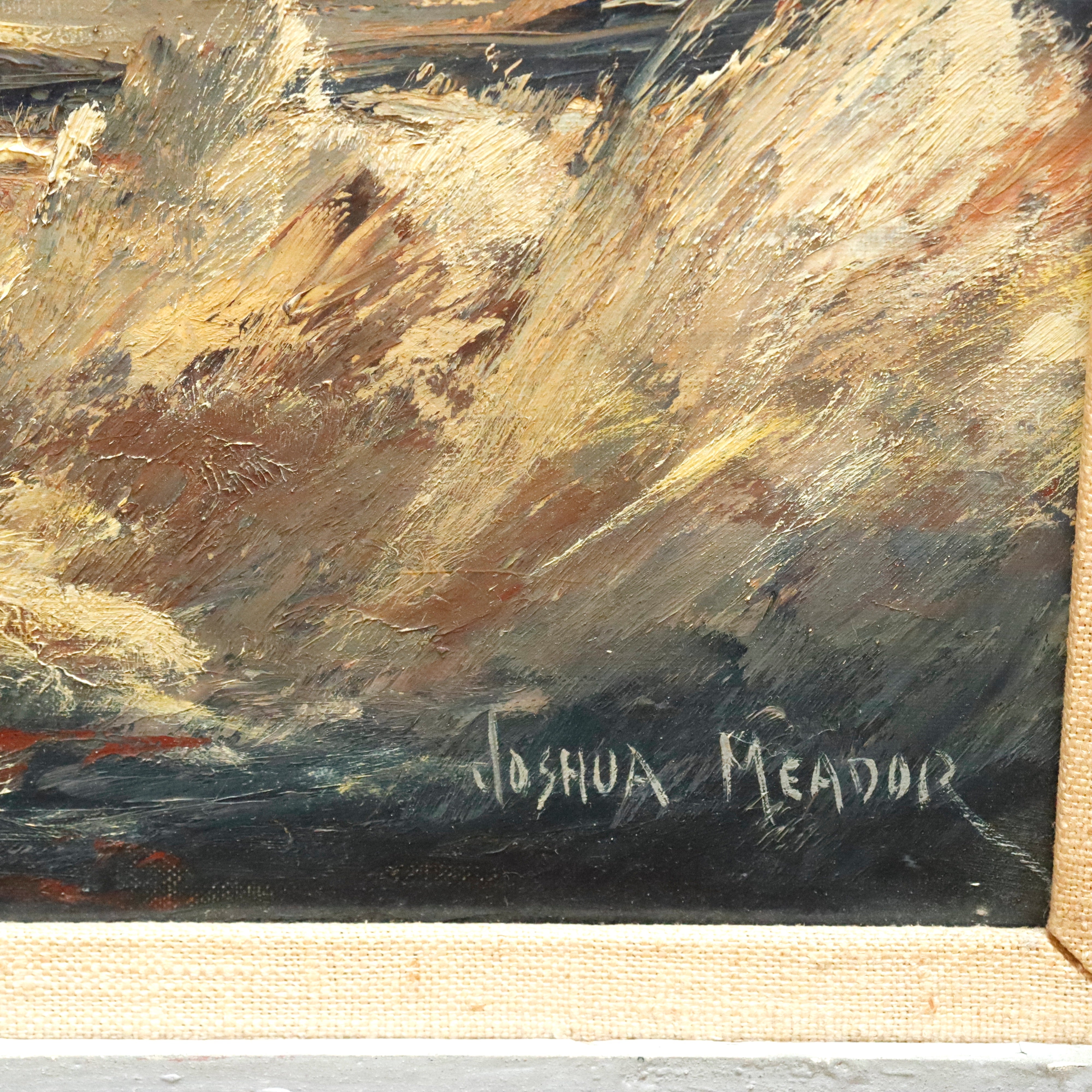 AW203: Joshua Meador California Ranch House Oil on Canvas