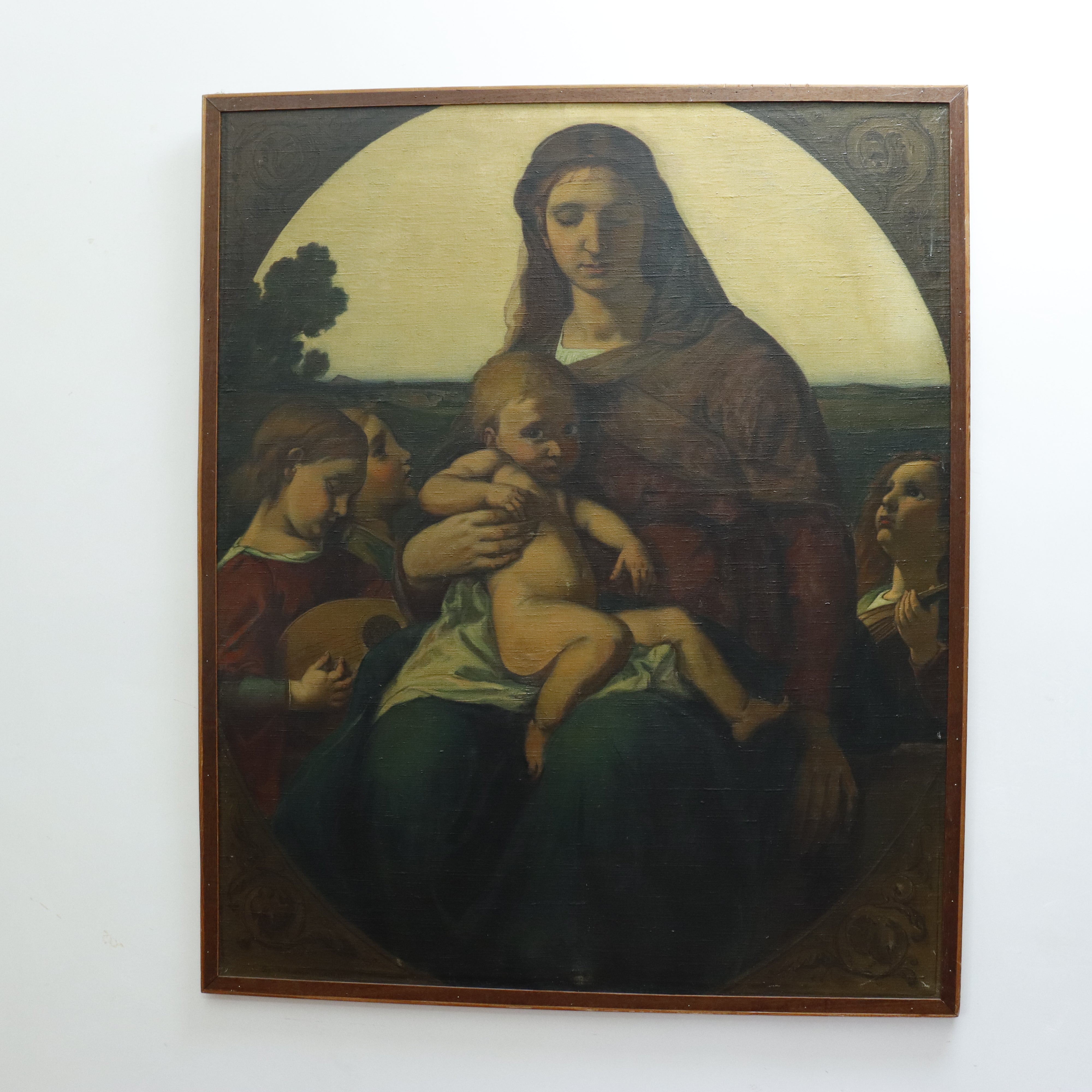 After Anselm Geuerbach "Mary With Child" Signed H Bach, 1922 | Work of Man