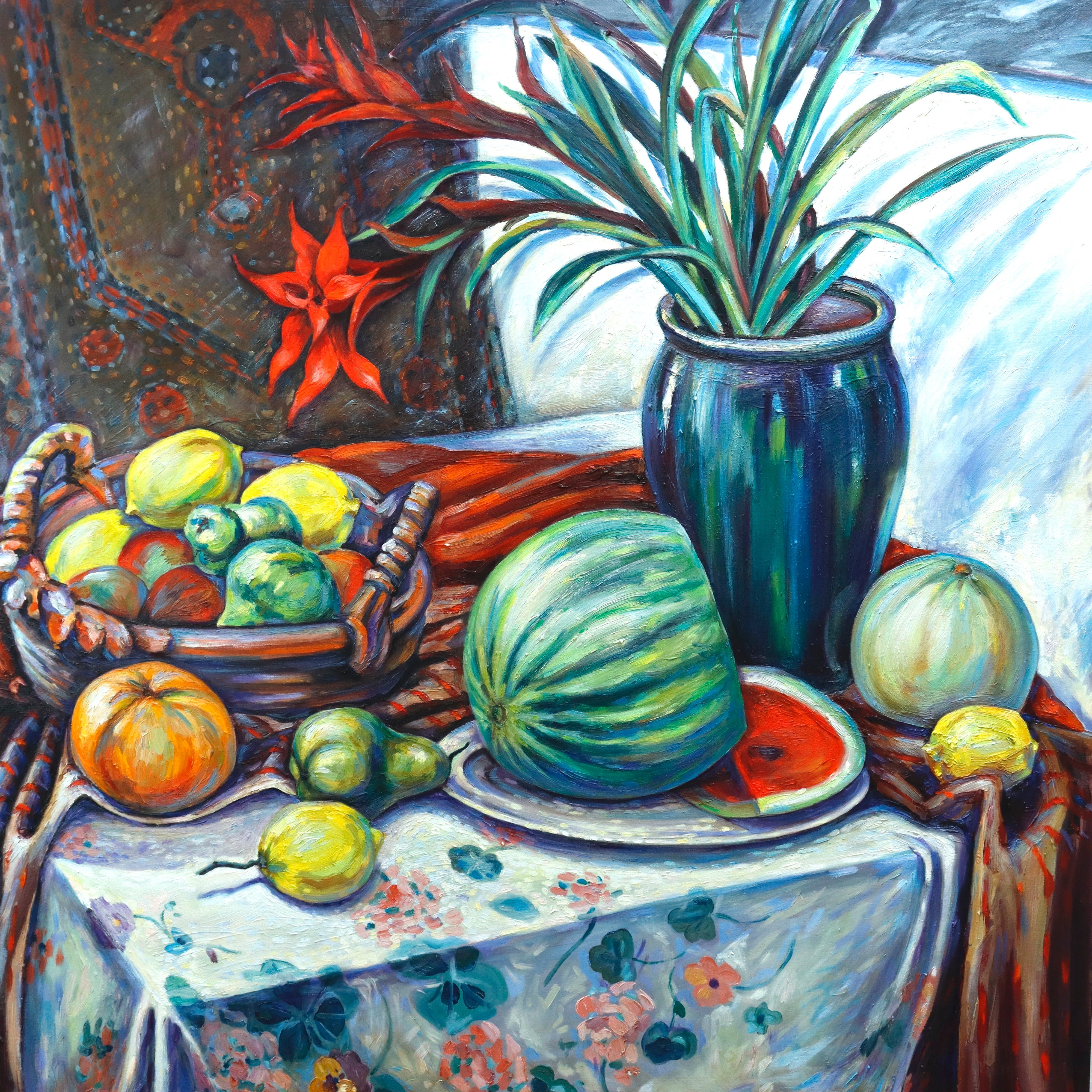 AW986: Natasha Fauvist  Still Life Oil on Canvas Painting