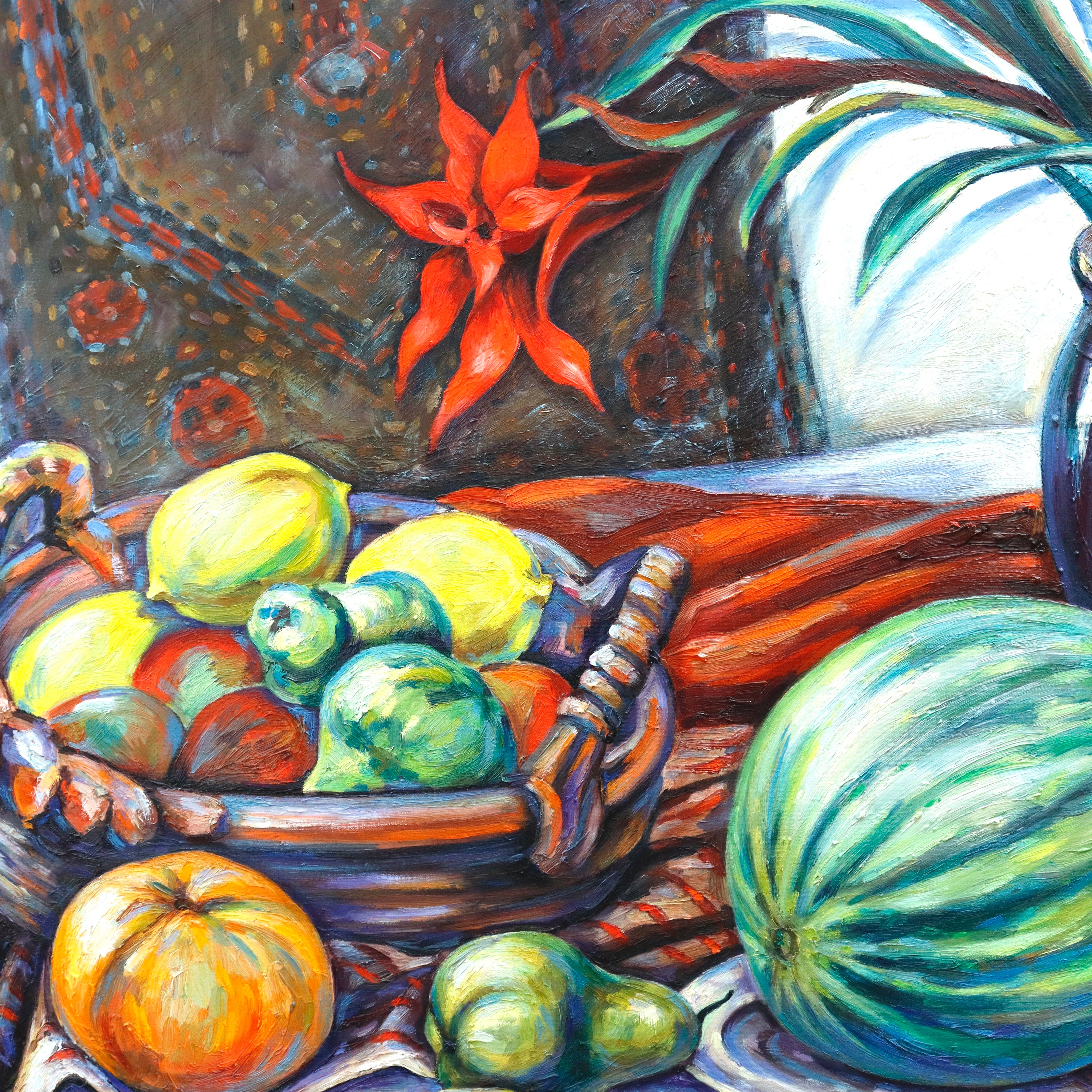 AW986: Natasha Fauvist  Still Life Oil on Canvas Painting