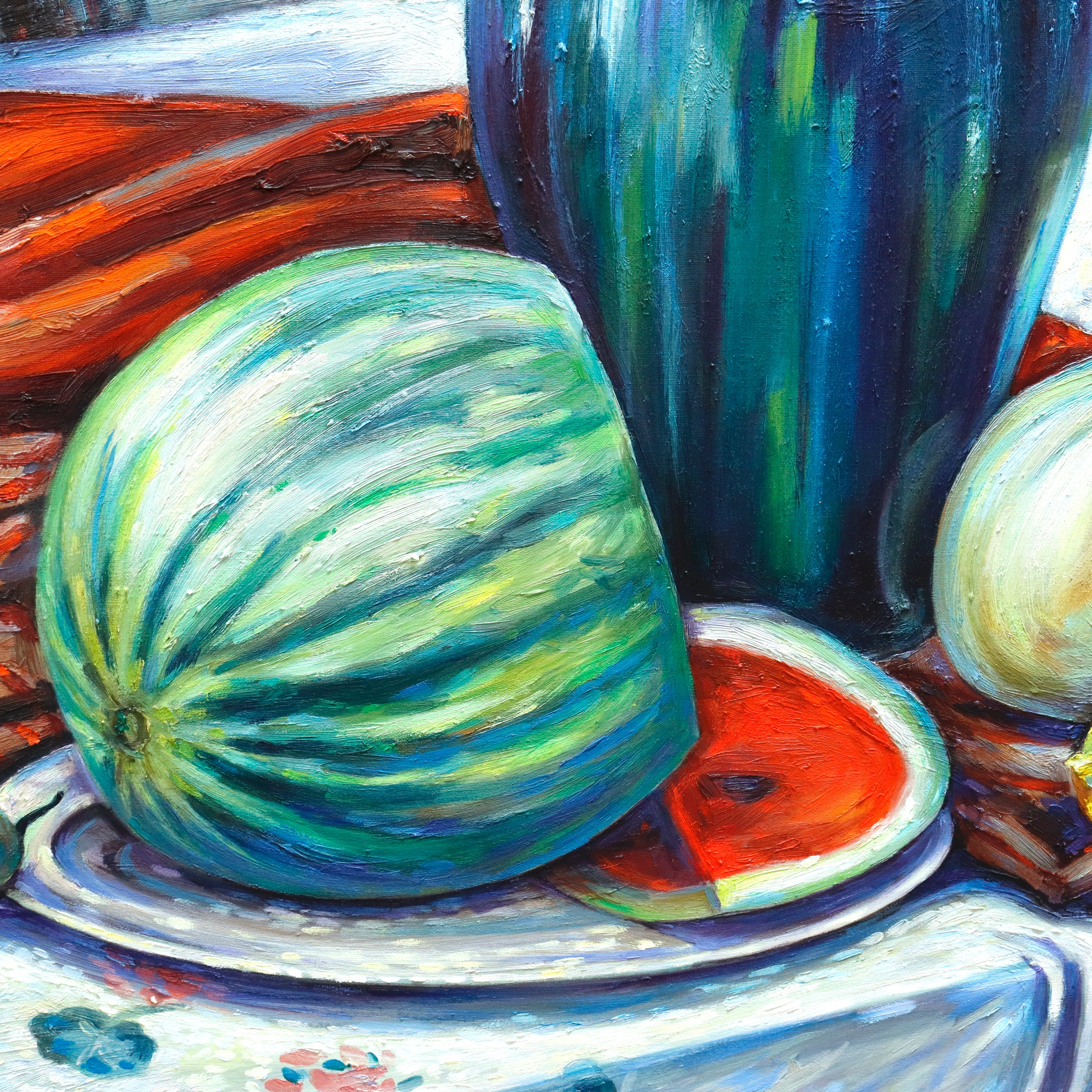 AW986: Natasha Fauvist  Still Life Oil on Canvas Painting