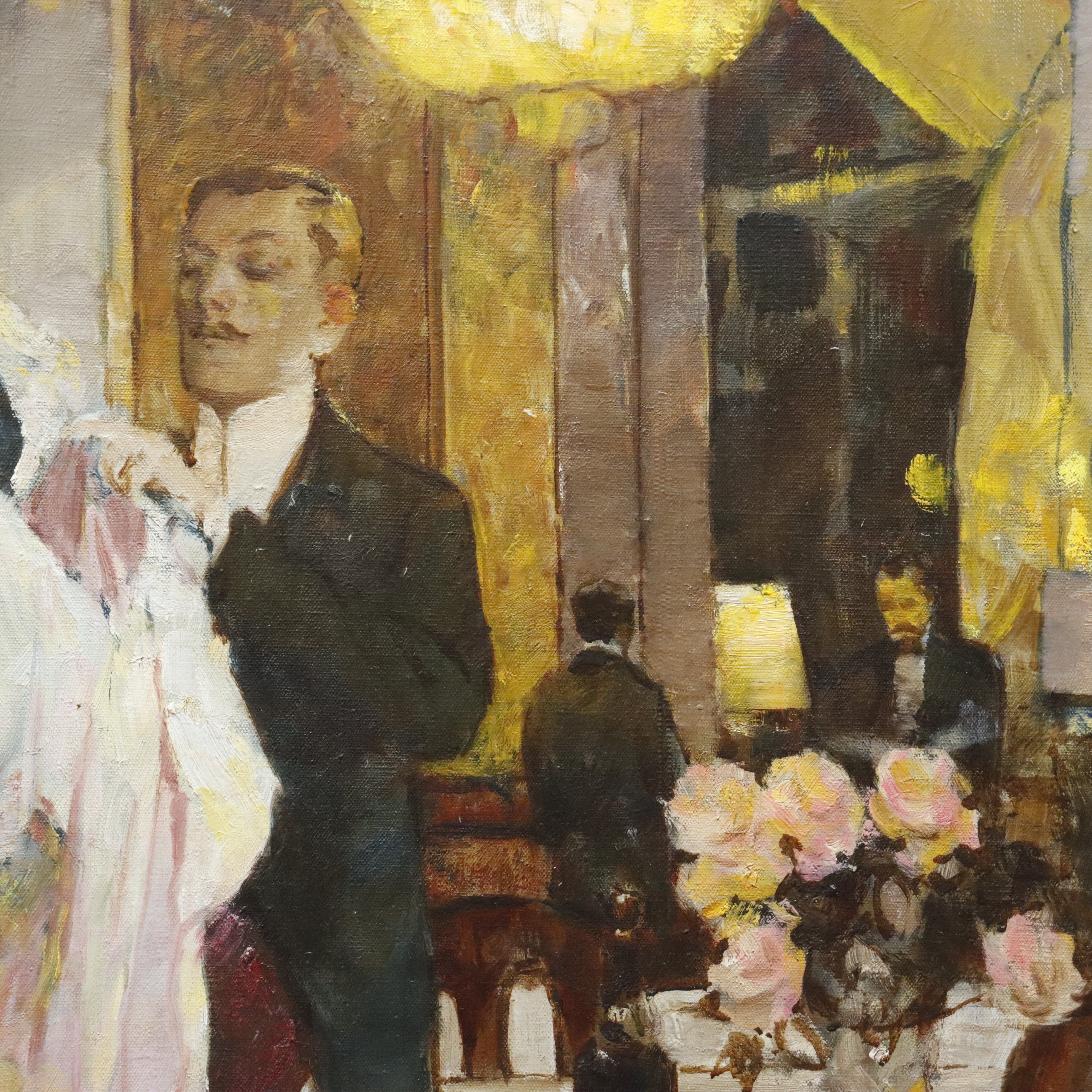 AW434: Victor Guerrier - French High Society - Oil on Canvas