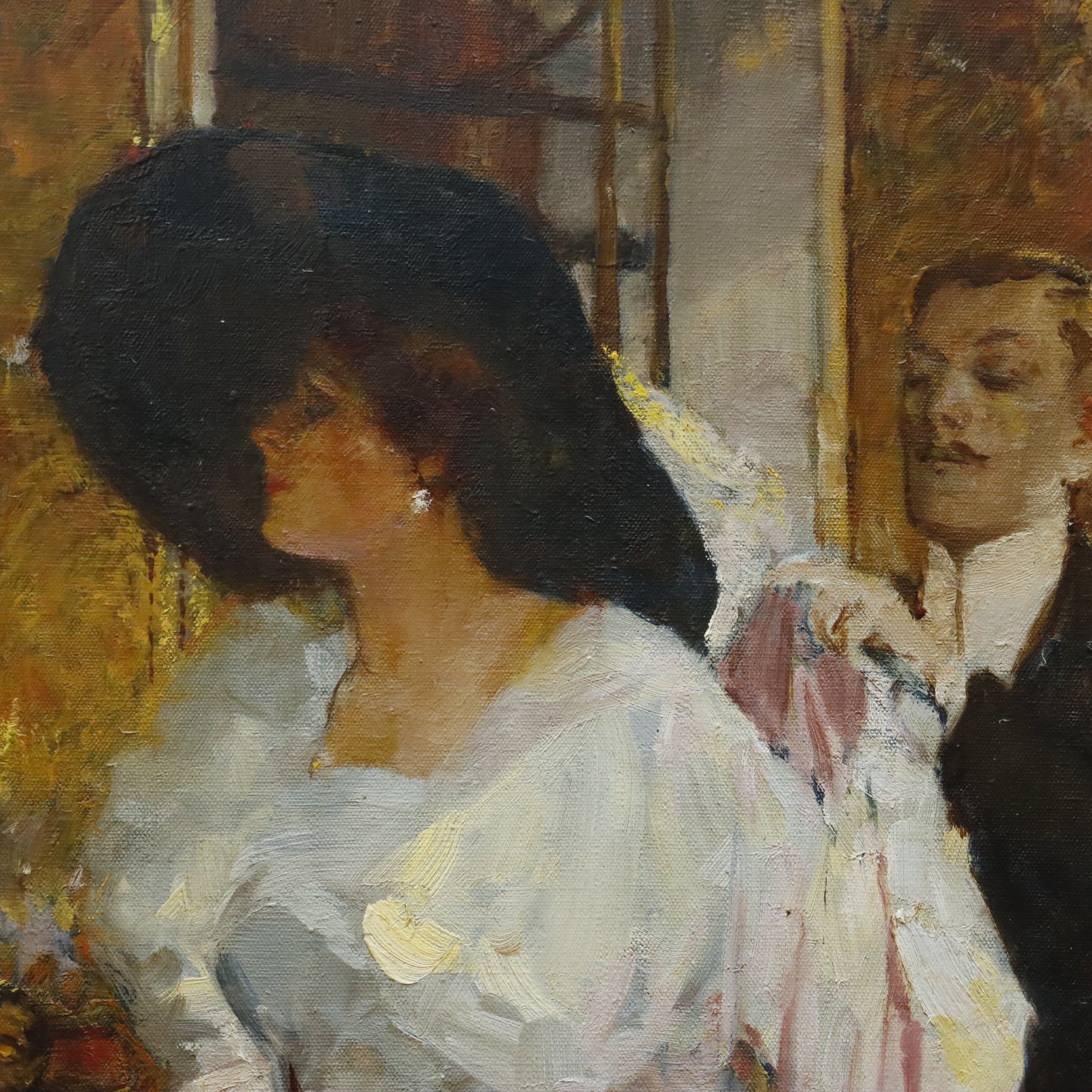 AW434: Victor Guerrier - French High Society - Oil on Canvas