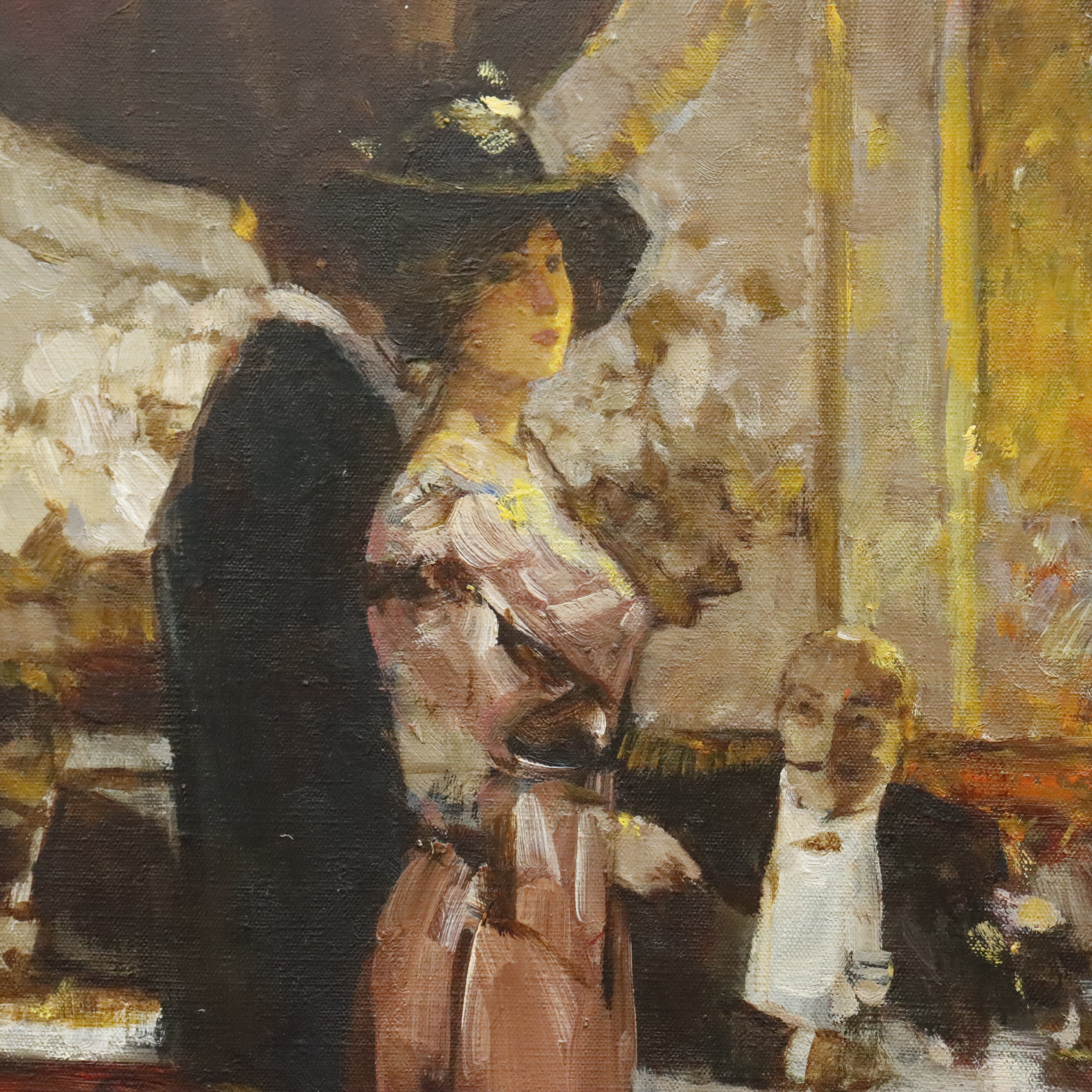 AW434: Victor Guerrier - French High Society - Oil on Canvas