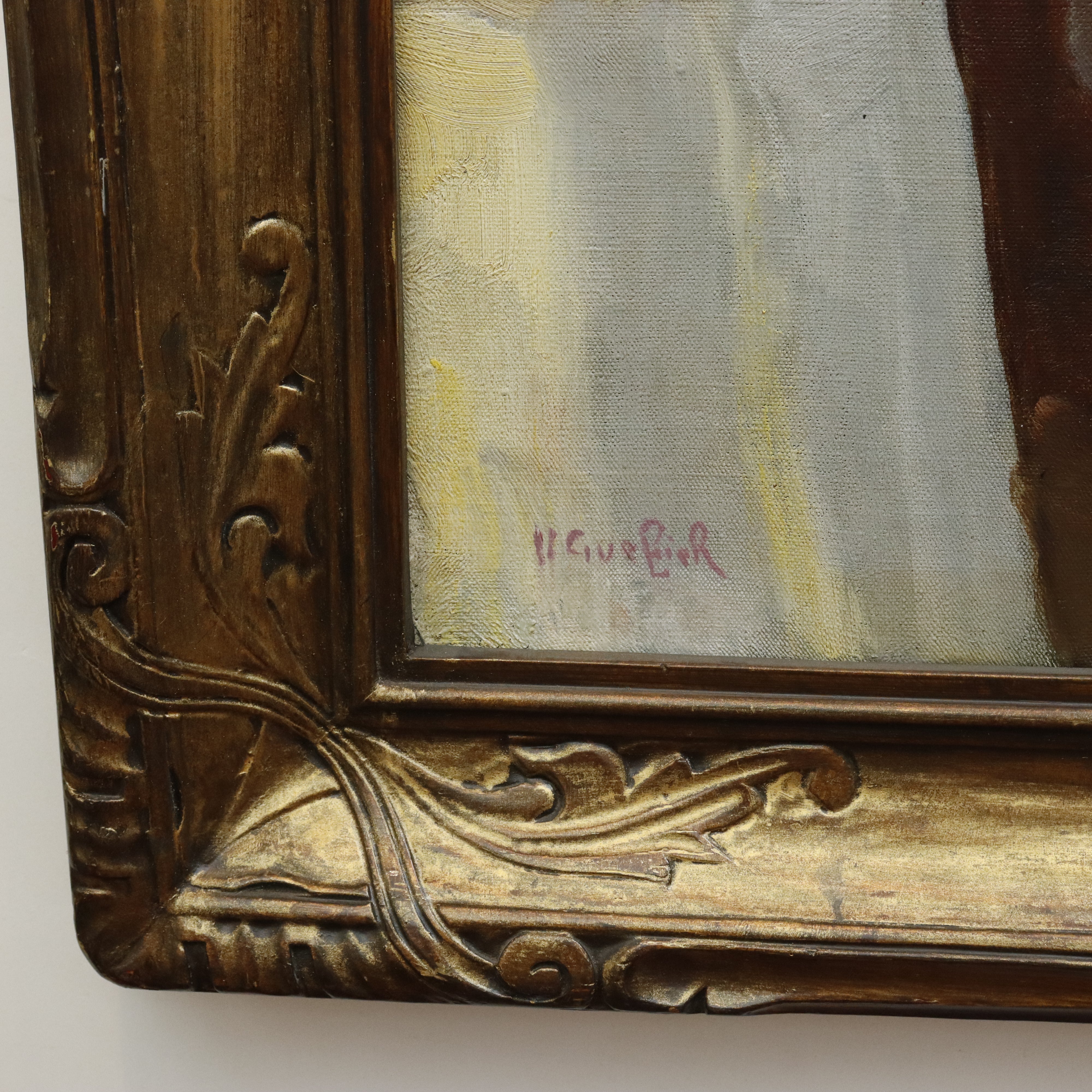 AW434: Victor Guerrier - French High Society - Oil on Canvas