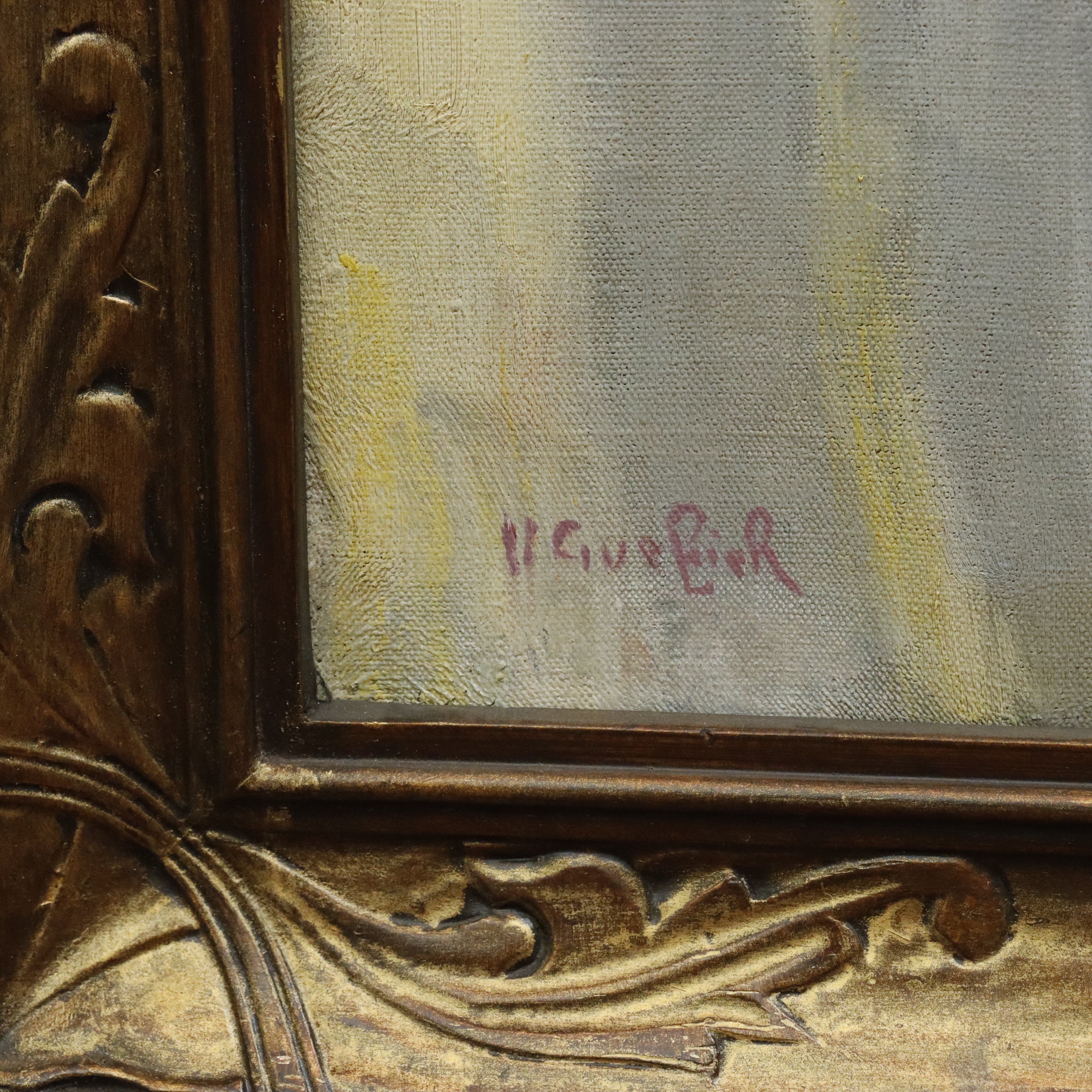 AW434: Victor Guerrier - French High Society - Oil on Canvas