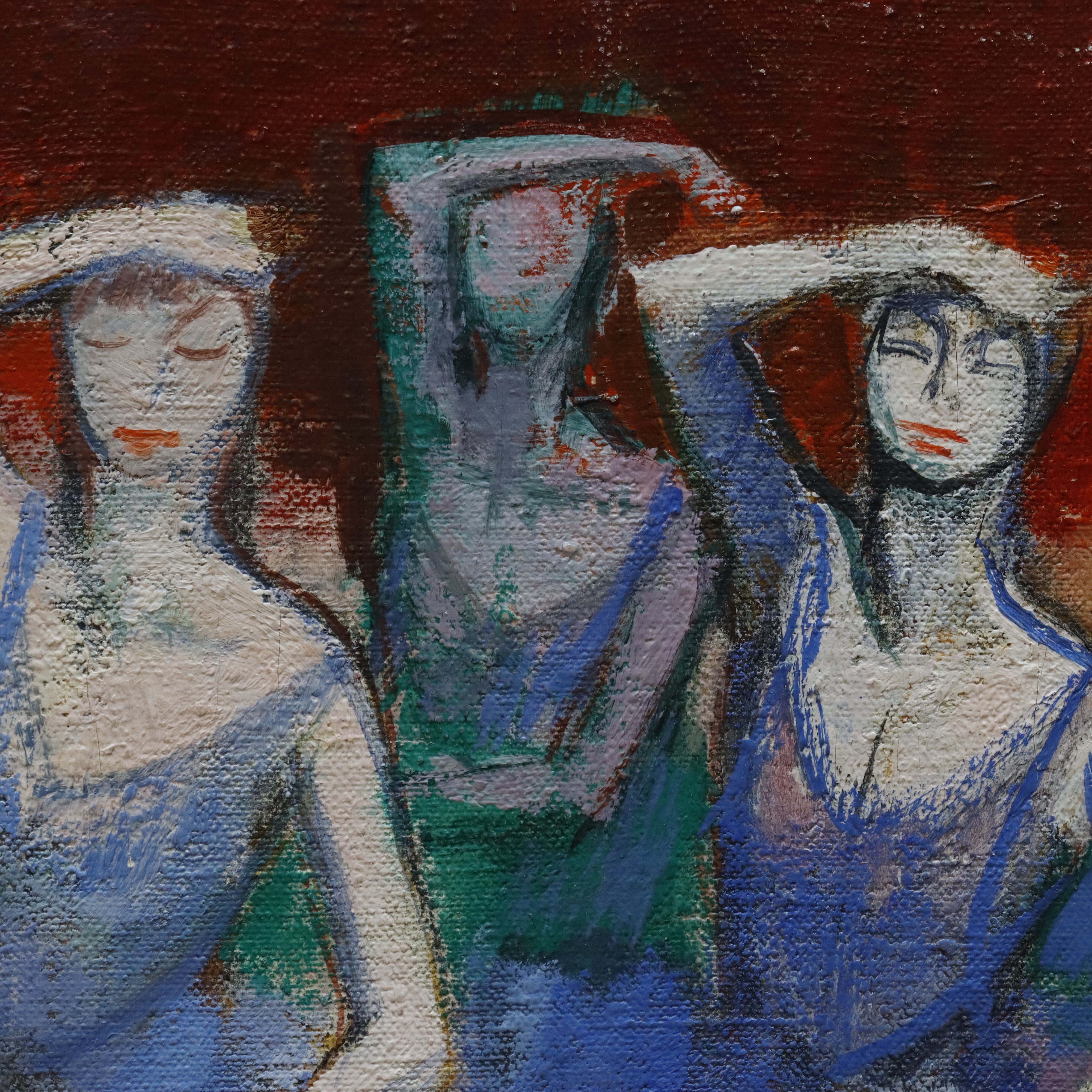 AW997: Jacques Roney Ballet Class Oil on Canvas Painting