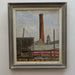 Anton Albers Jr. American WPA Regionalist Industrial Scene Oil on Canvas Painting Circa 1940's | Work of Man