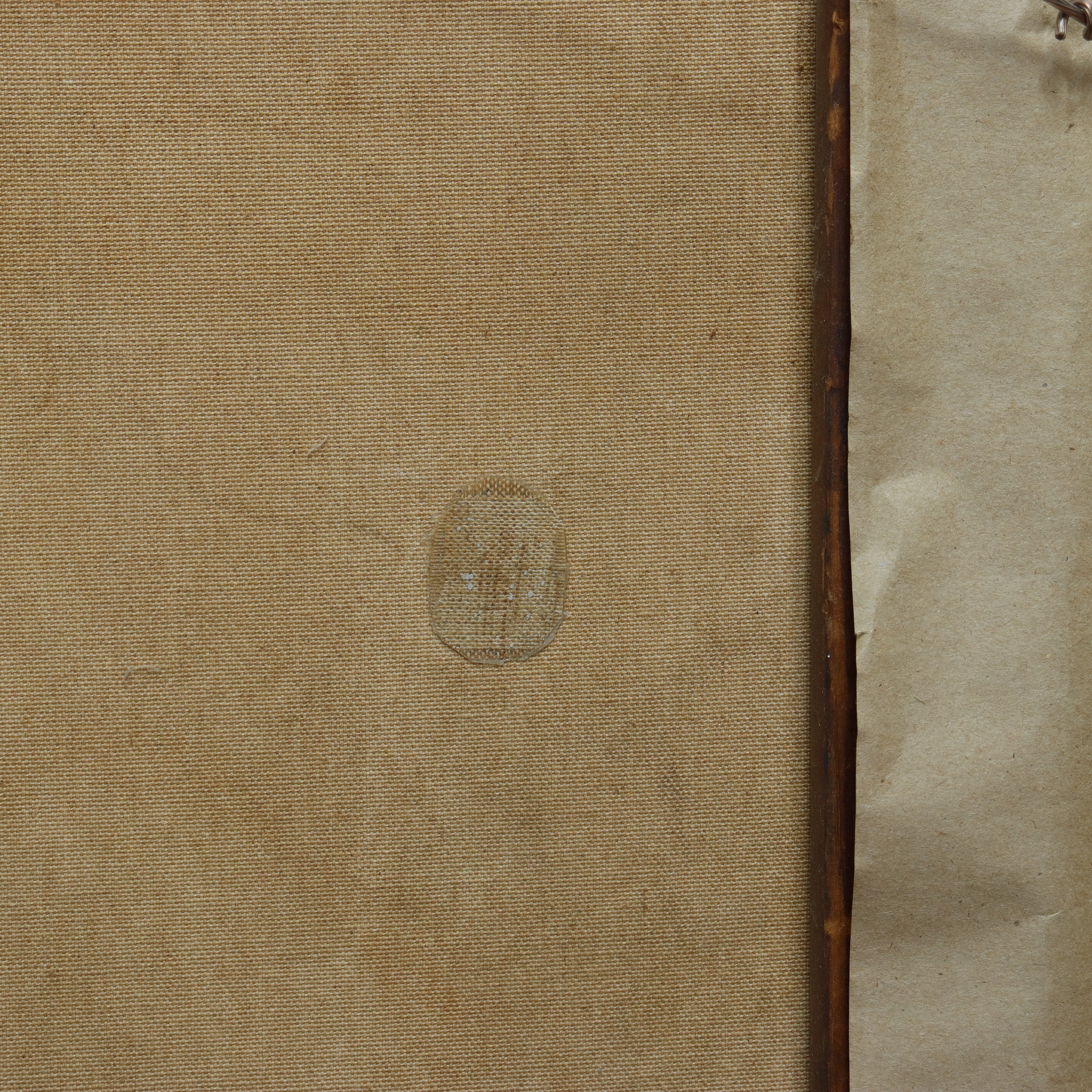 AW041: A. Felostein Plowing Day WPA Regionalist Oil on Canvas Painting 1943