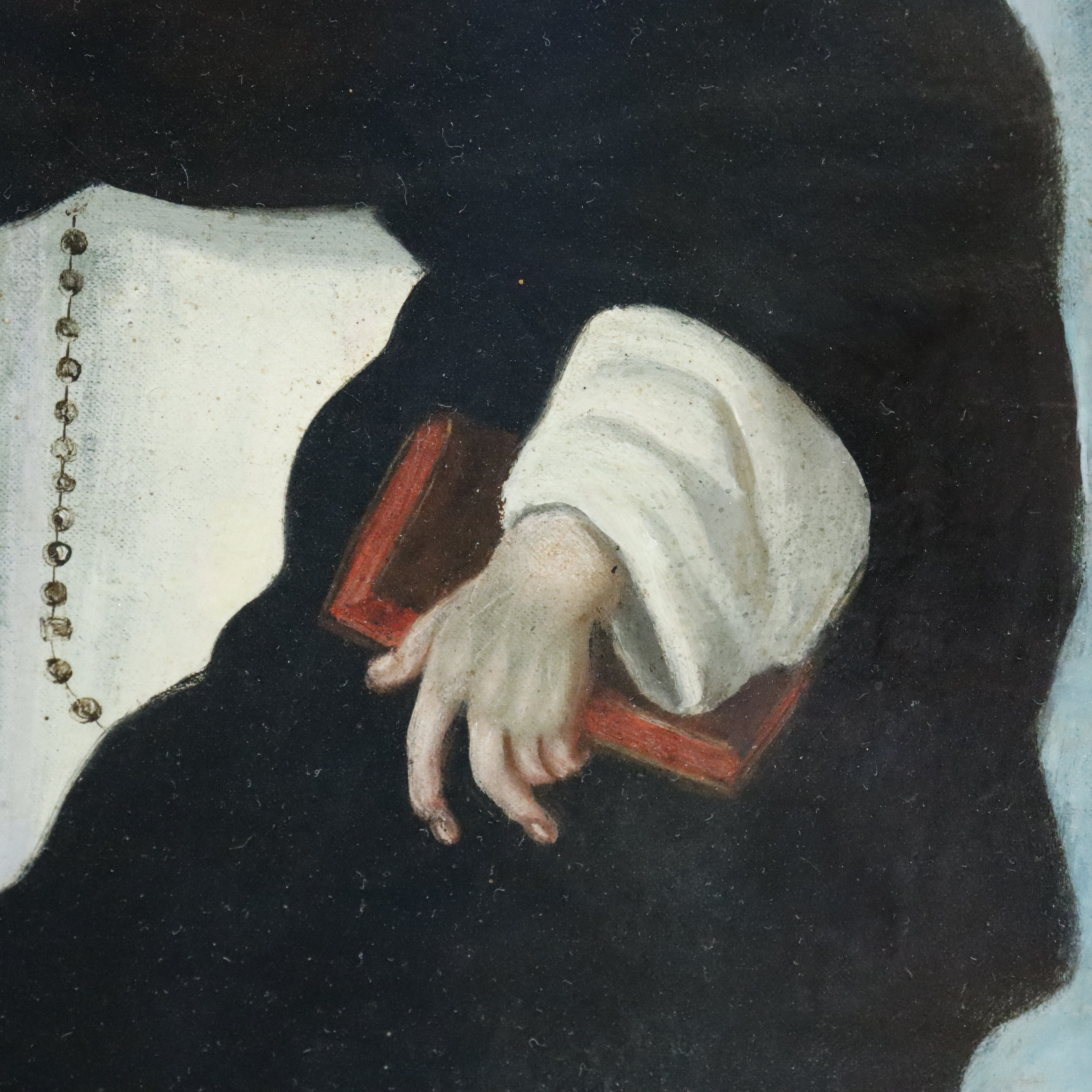 AW077: 18th Century Spanish Colonial School - Saint Dominic -  Oil on Canvas