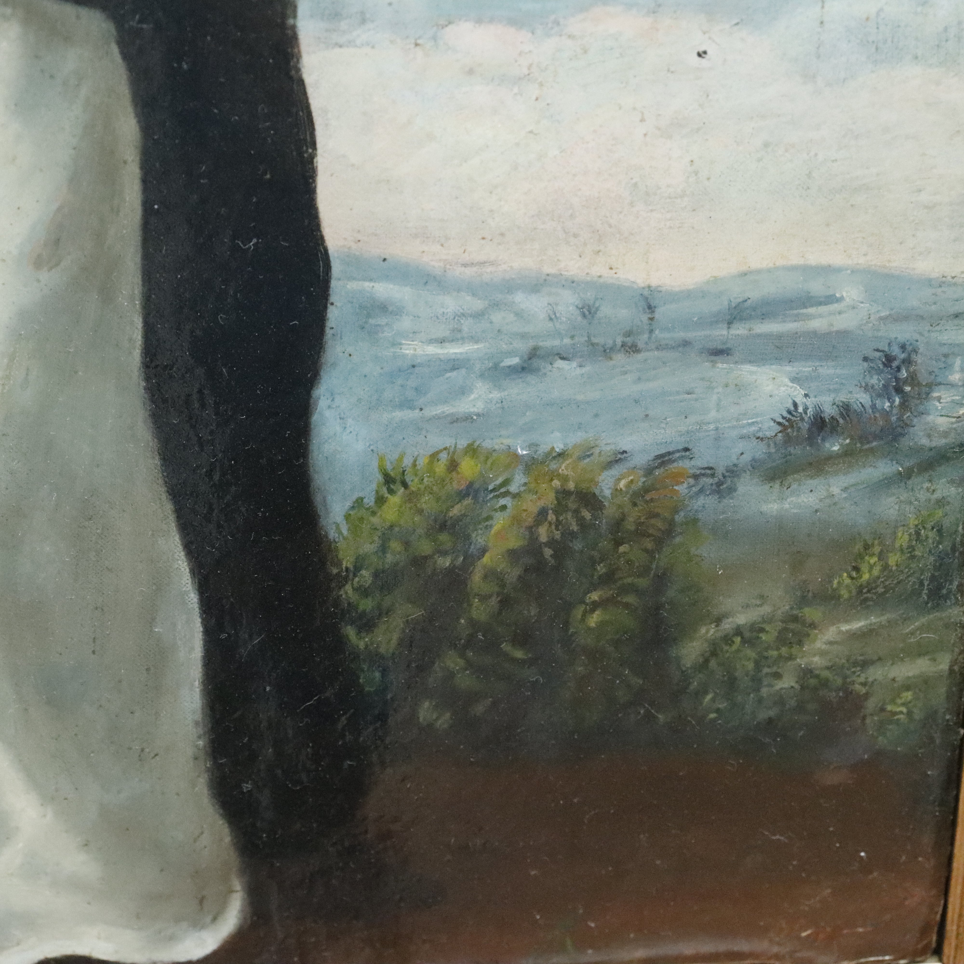 AW077: 18th Century Spanish Colonial School - Saint Dominic -  Oil on Canvas