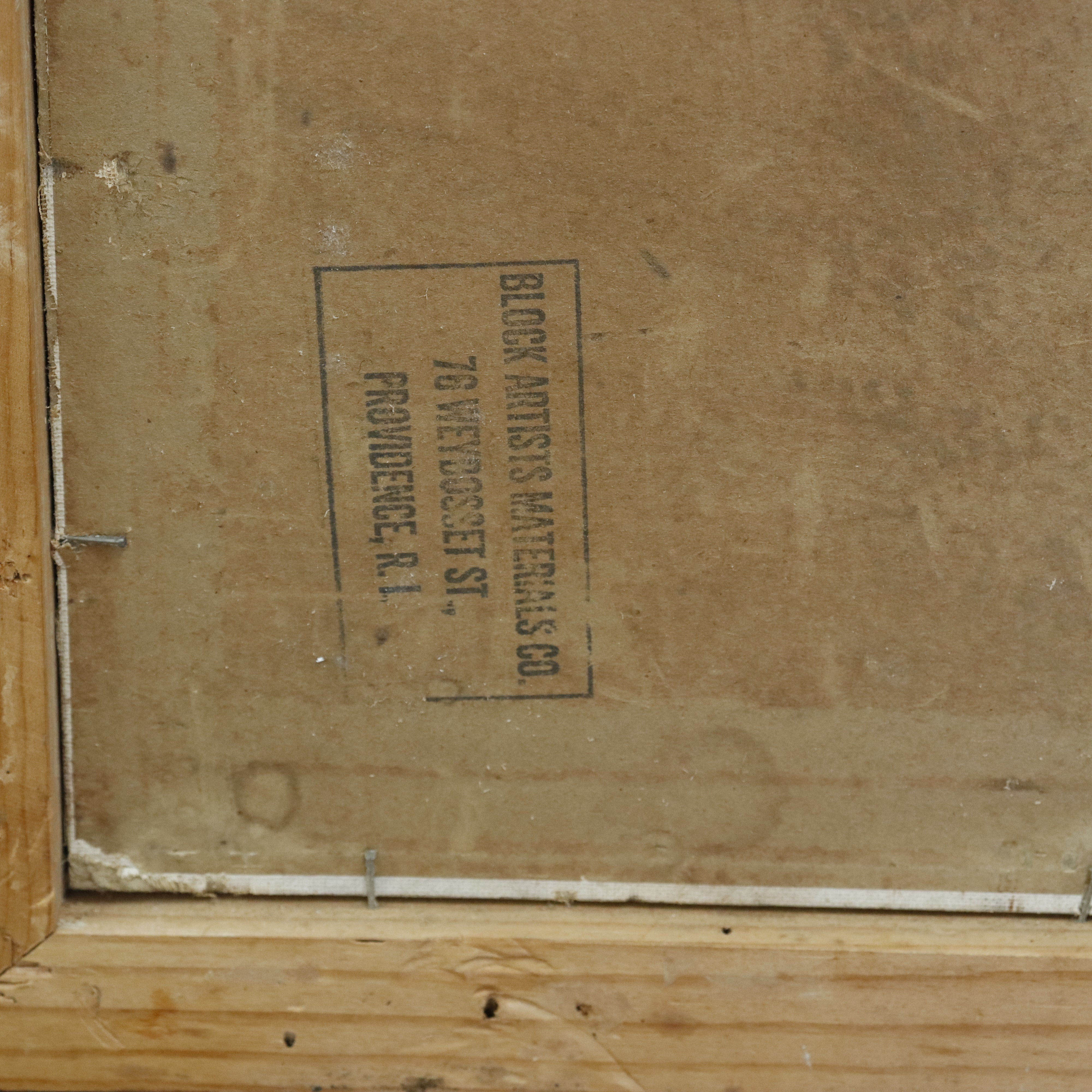 AW312: Jean G. Noll Avant Garde Constructionist Composition Oil on Board Painting Circa 1956 Initialed JGN