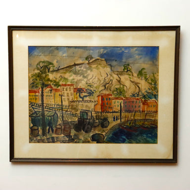 American WPA Watercolor Painting Circa 1930's | Work of Man