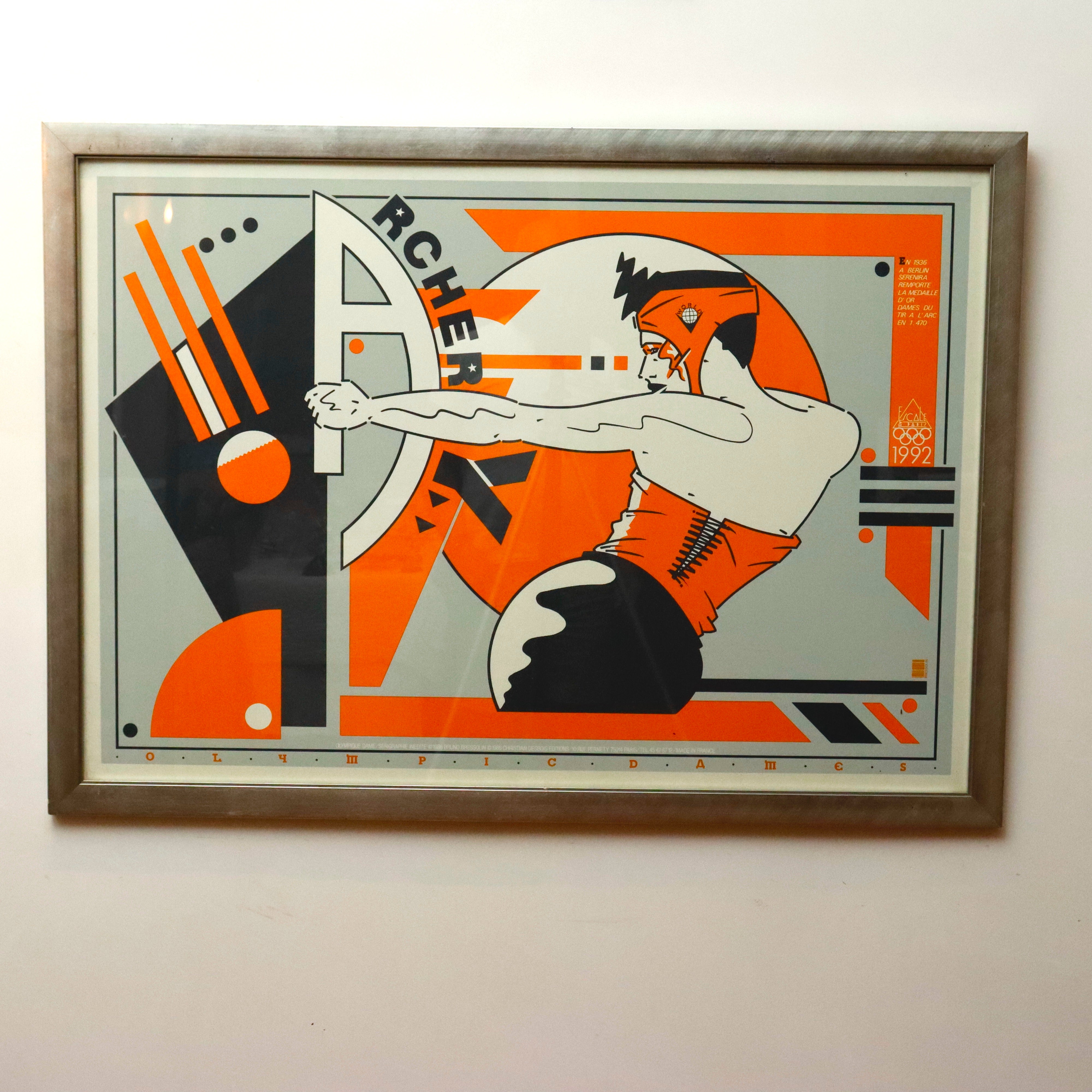 Bruno Bressolin, Olympique Dame Serenira, Serigraph  1986 | Work of Man