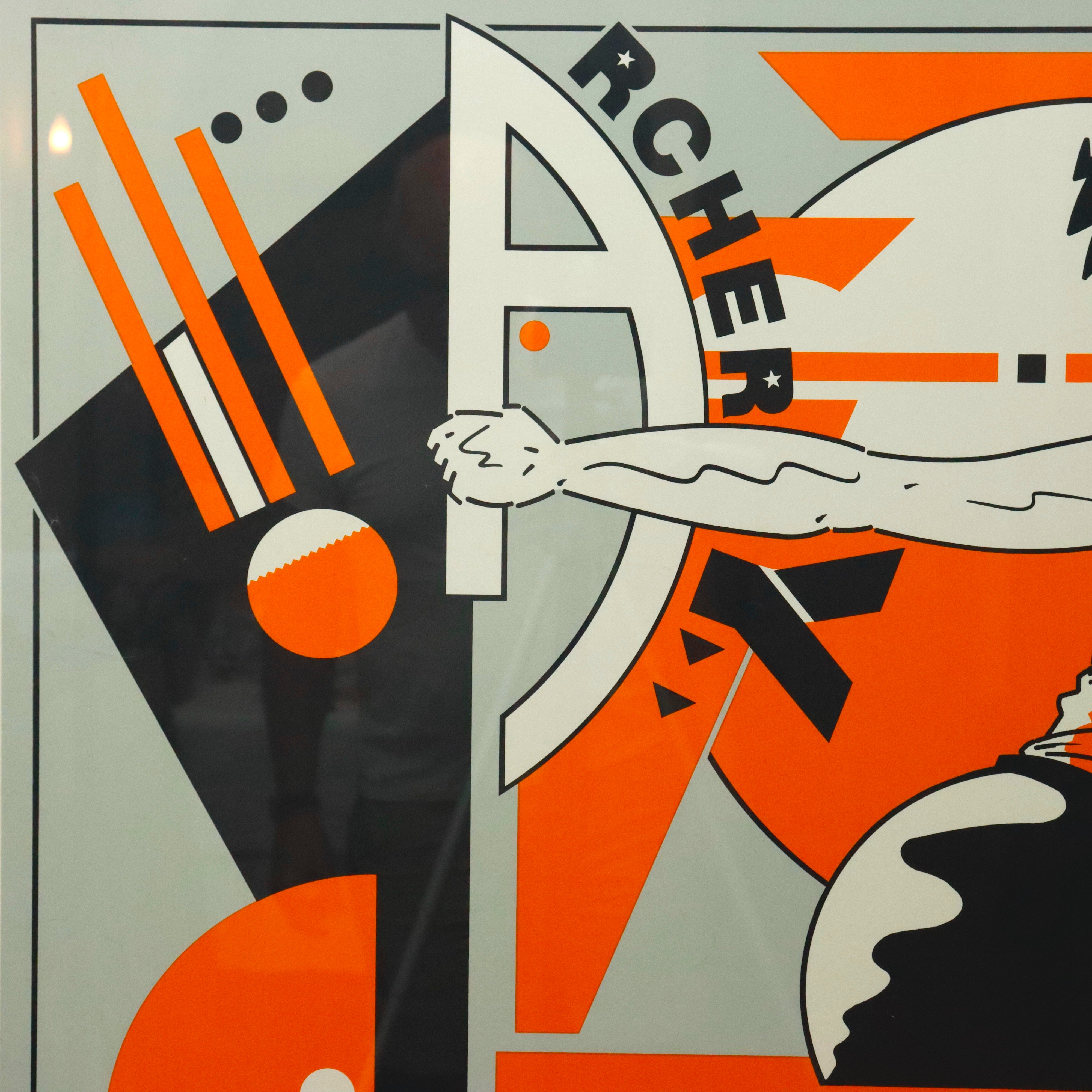 AW9-601: Bruno Bressolin, Olympique Dame Serenira, Serigraph  1986