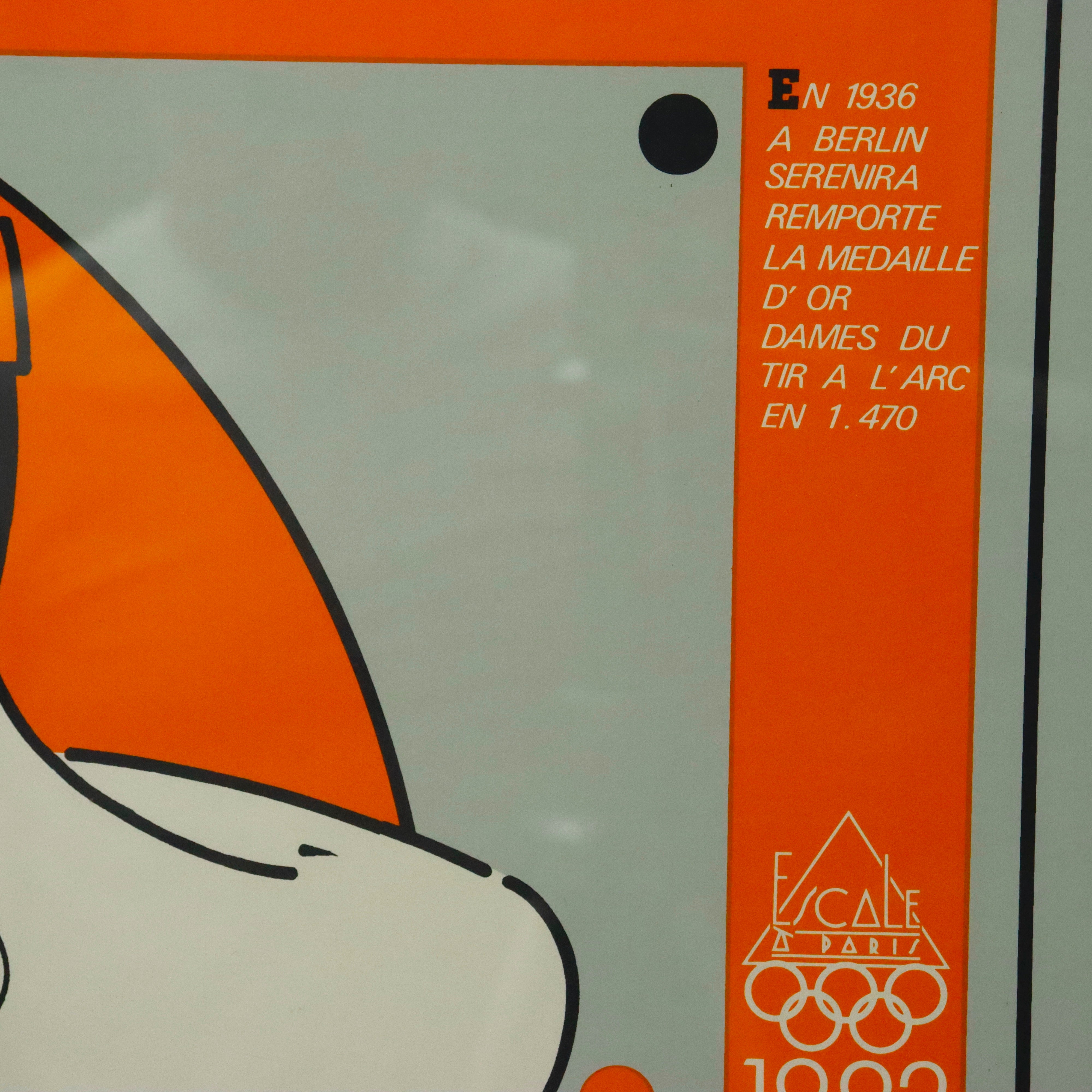 AW9-601: Bruno Bressolin, Olympique Dame Serenira, Serigraph  1986