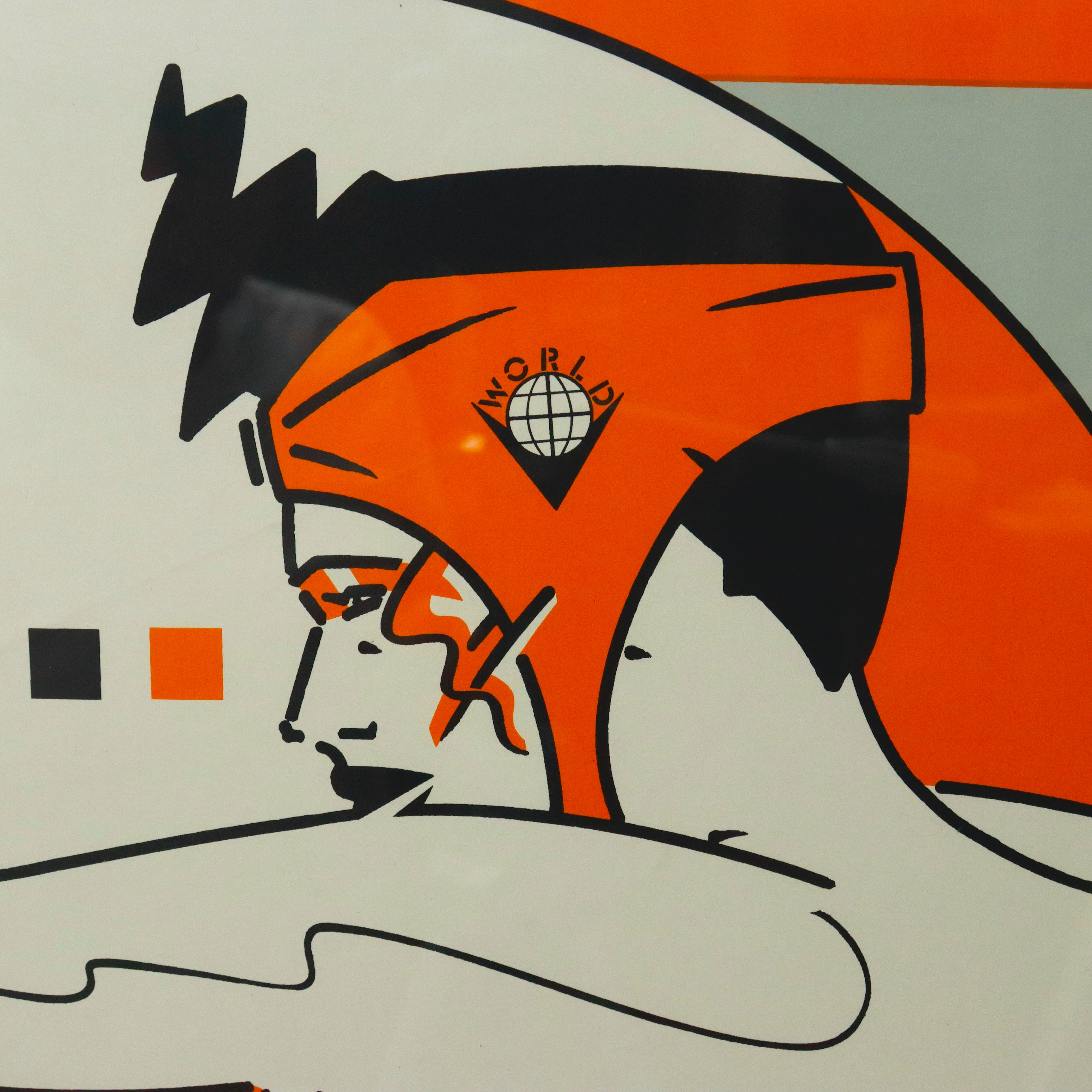 AW9-601: Bruno Bressolin, Olympique Dame Serenira, Serigraph  1986