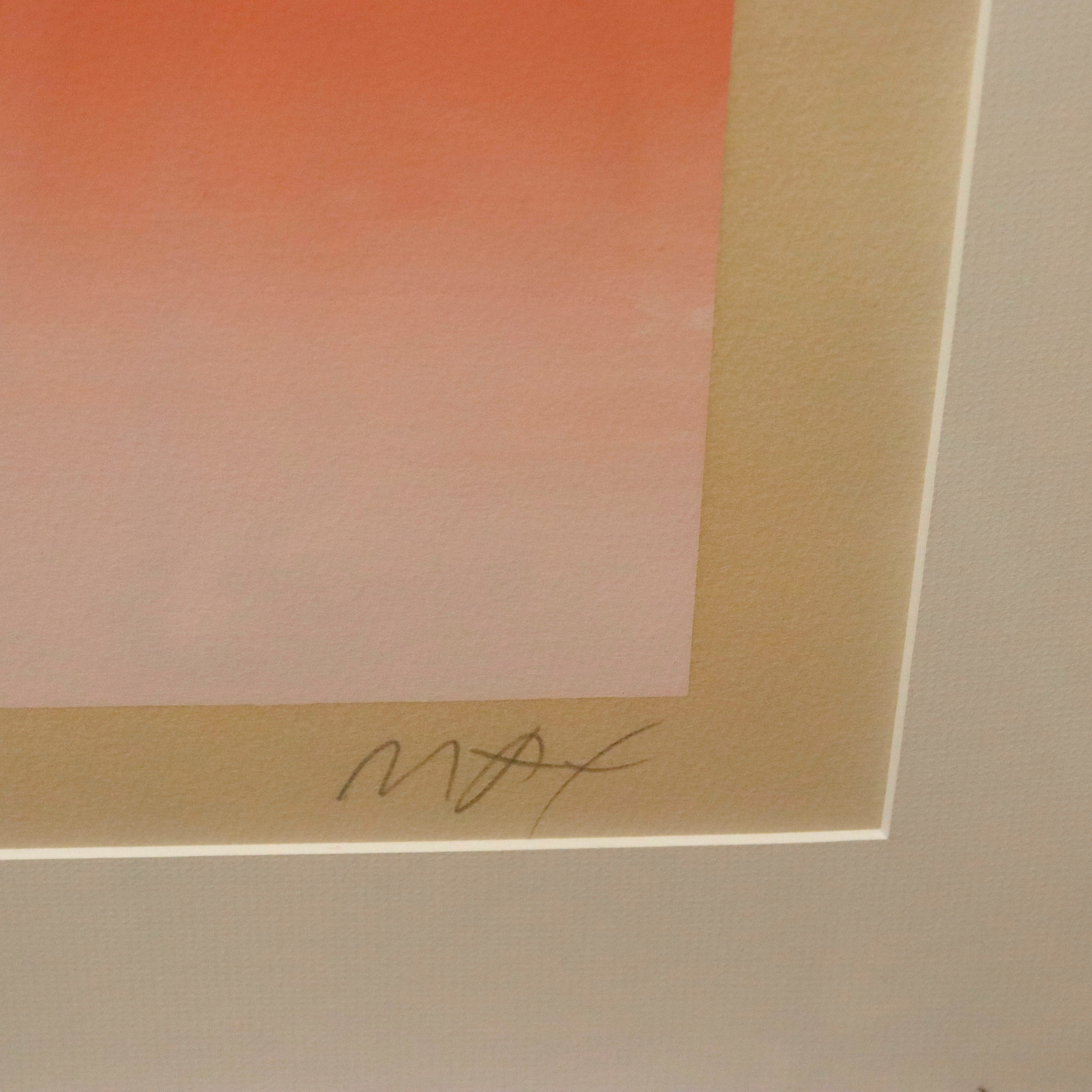 AW9-030: Peter Max Serigraph Moonscape Circa 1977