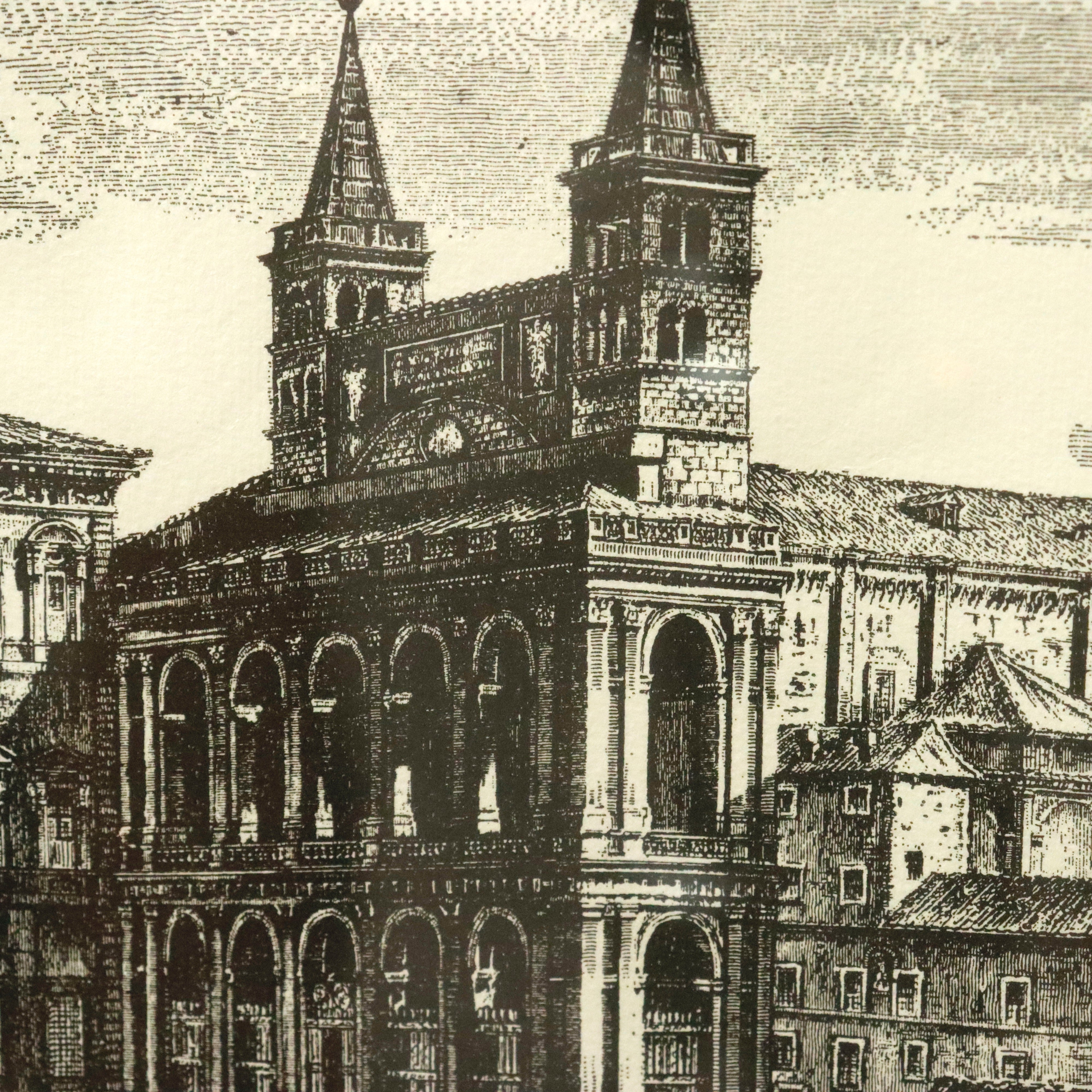 AW7-003: After Giovanni Battista Piranesi Veduta della Piazza e Basilica di D. Giovanni Engraving