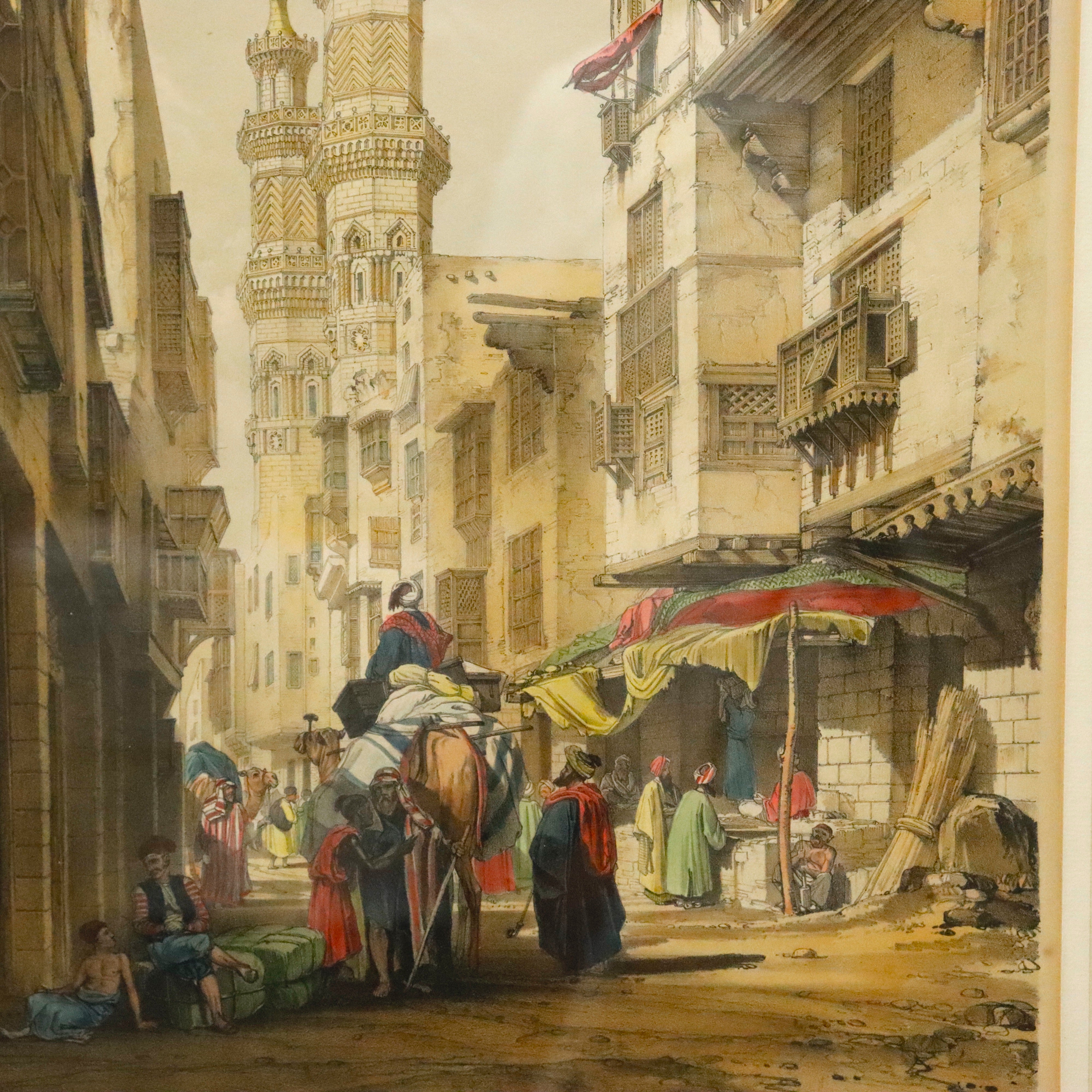 AW7-052: John Cooke Bourne Colored Engraving of Robert Hay's Bob Zuwayla