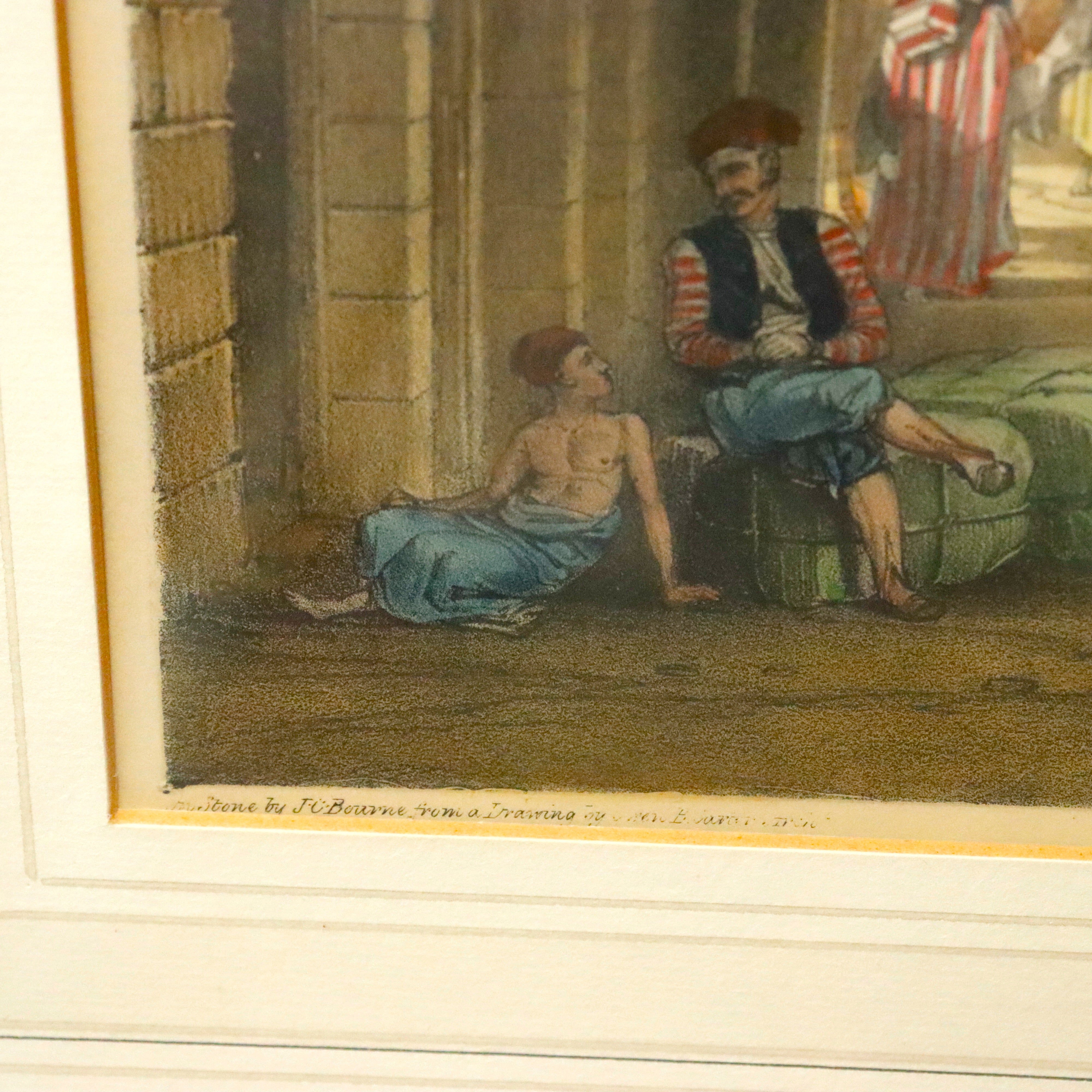 AW7-052: John Cooke Bourne Colored Engraving of Robert Hay's Bob Zuwayla