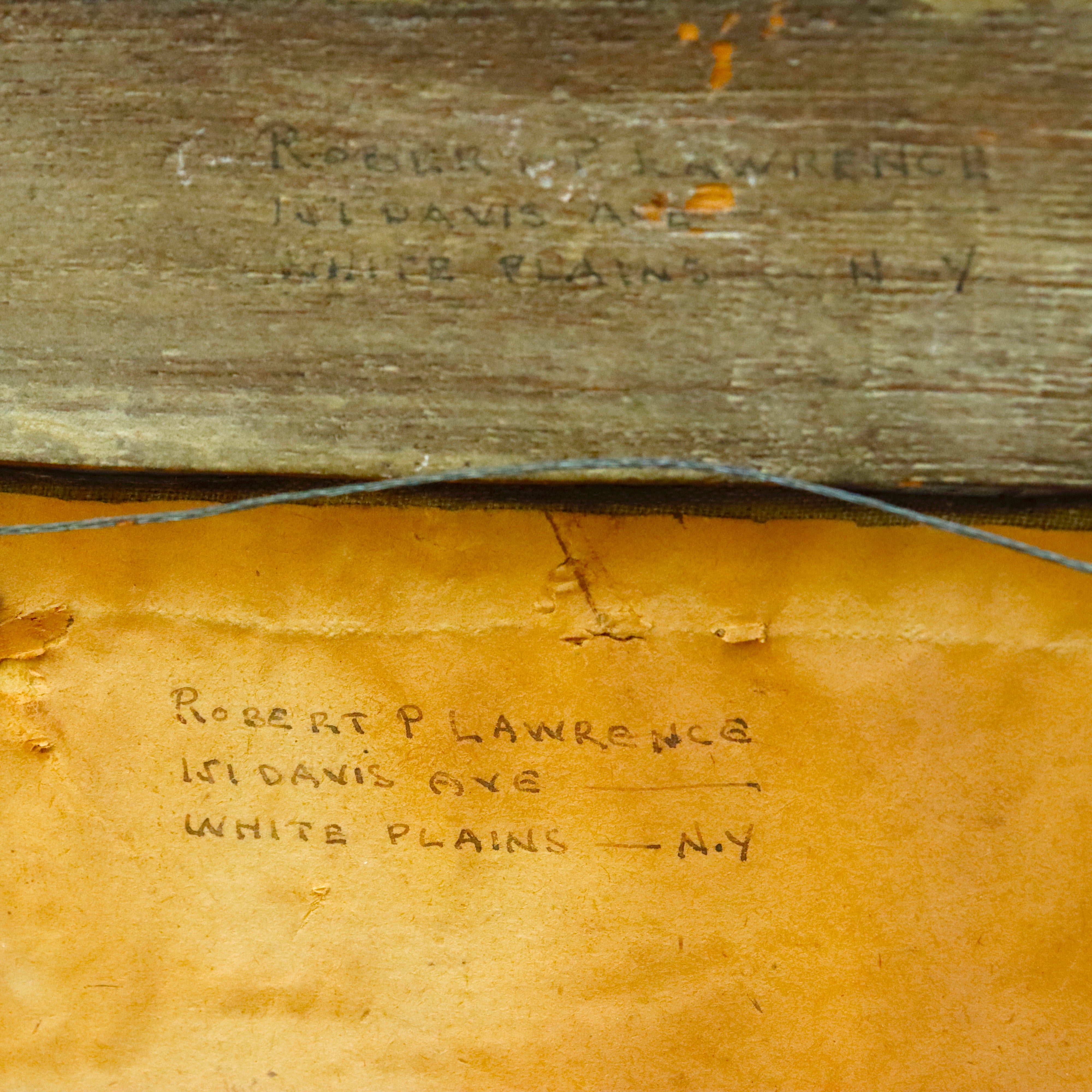 AW050: Robert Pearson Lawrence New England Landscape Oil Painting