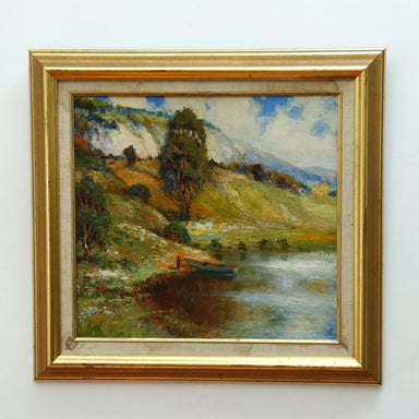 Impressionist Oil on Board Landscape Painting | Work of Man