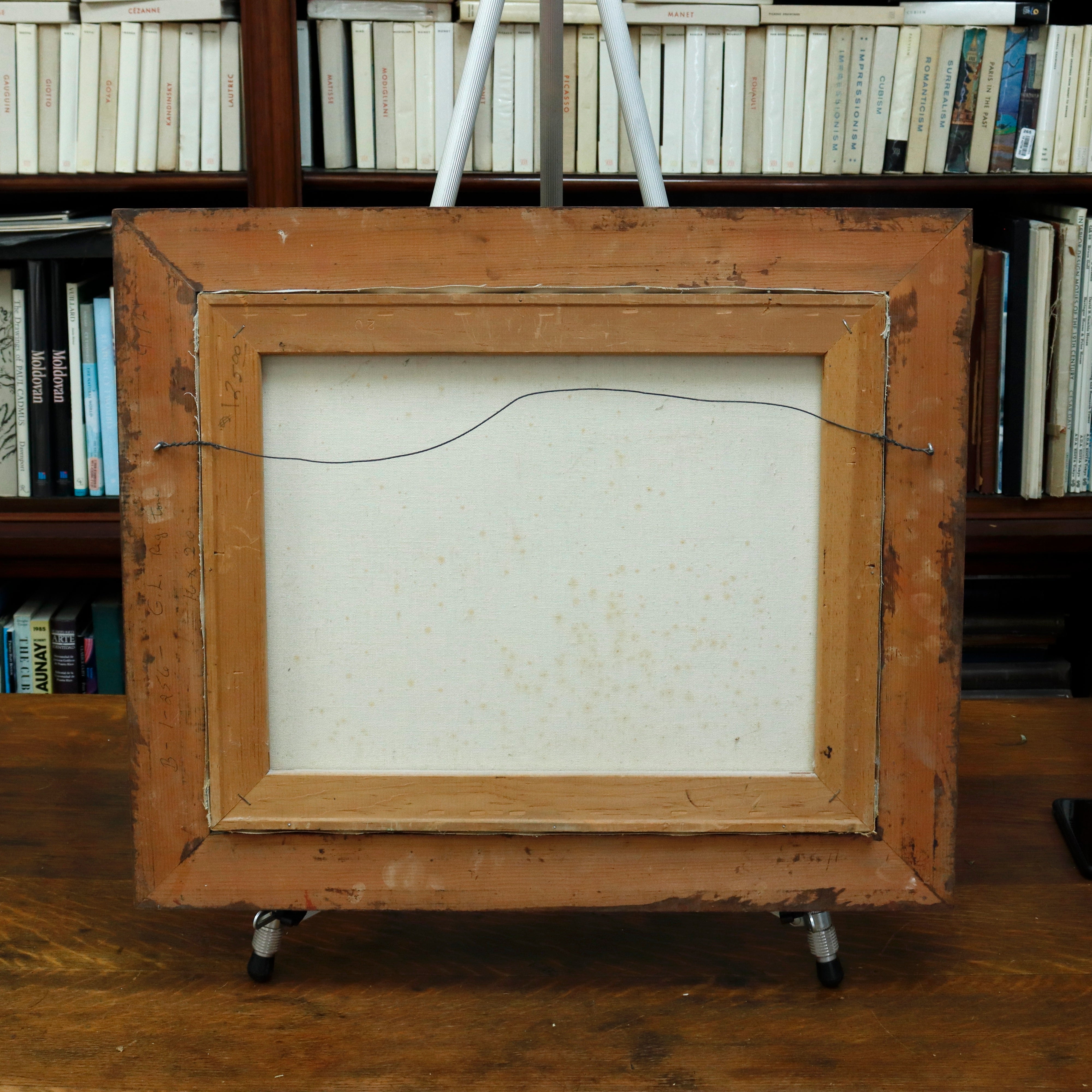 AW054: Kay Kittle Crashing Waves Oil on Canvas Painting American 20th Century