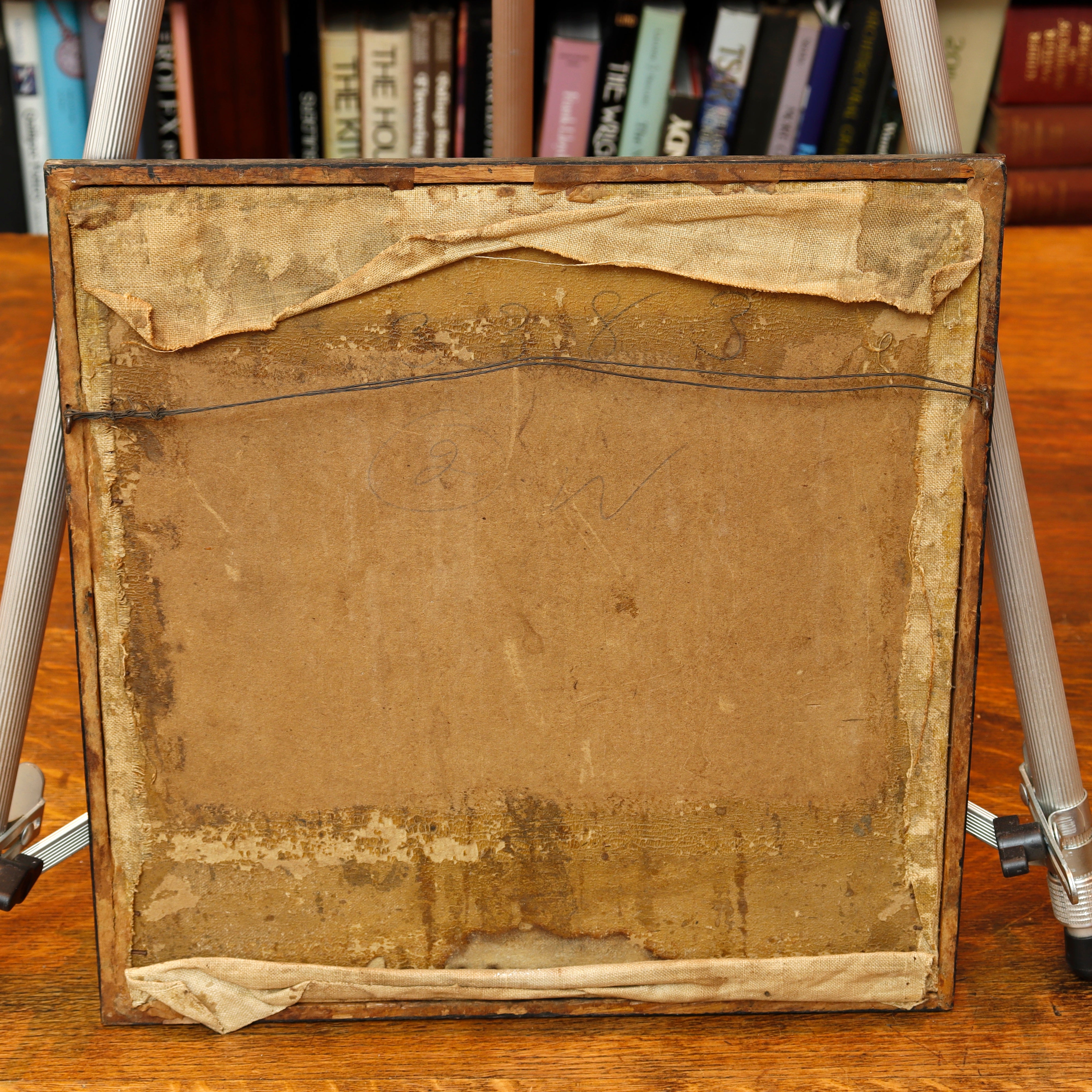 TX2: Finished Cross Stitch Embroidery Folk Art of Spanish Galleon Circa 1900