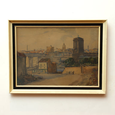 John Arthur Dees Newcastle From Gateshead Upon Tyne Gouache on Paper Painting Circa 1910 | Work of Man