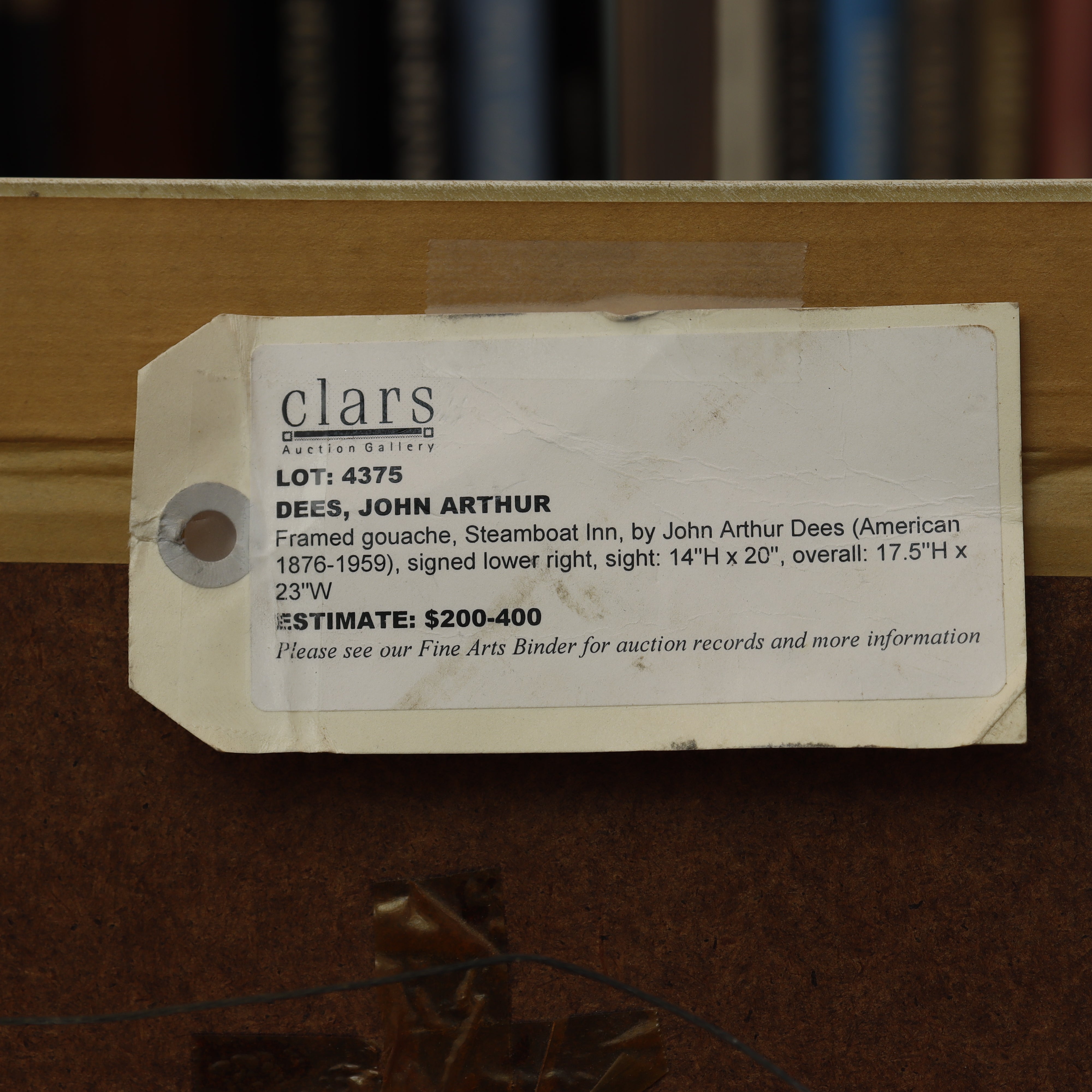 AW425: John Arthur Dees Newcastle From Gateshead Upon Tyne Gouache on Paper Painting Circa 1910