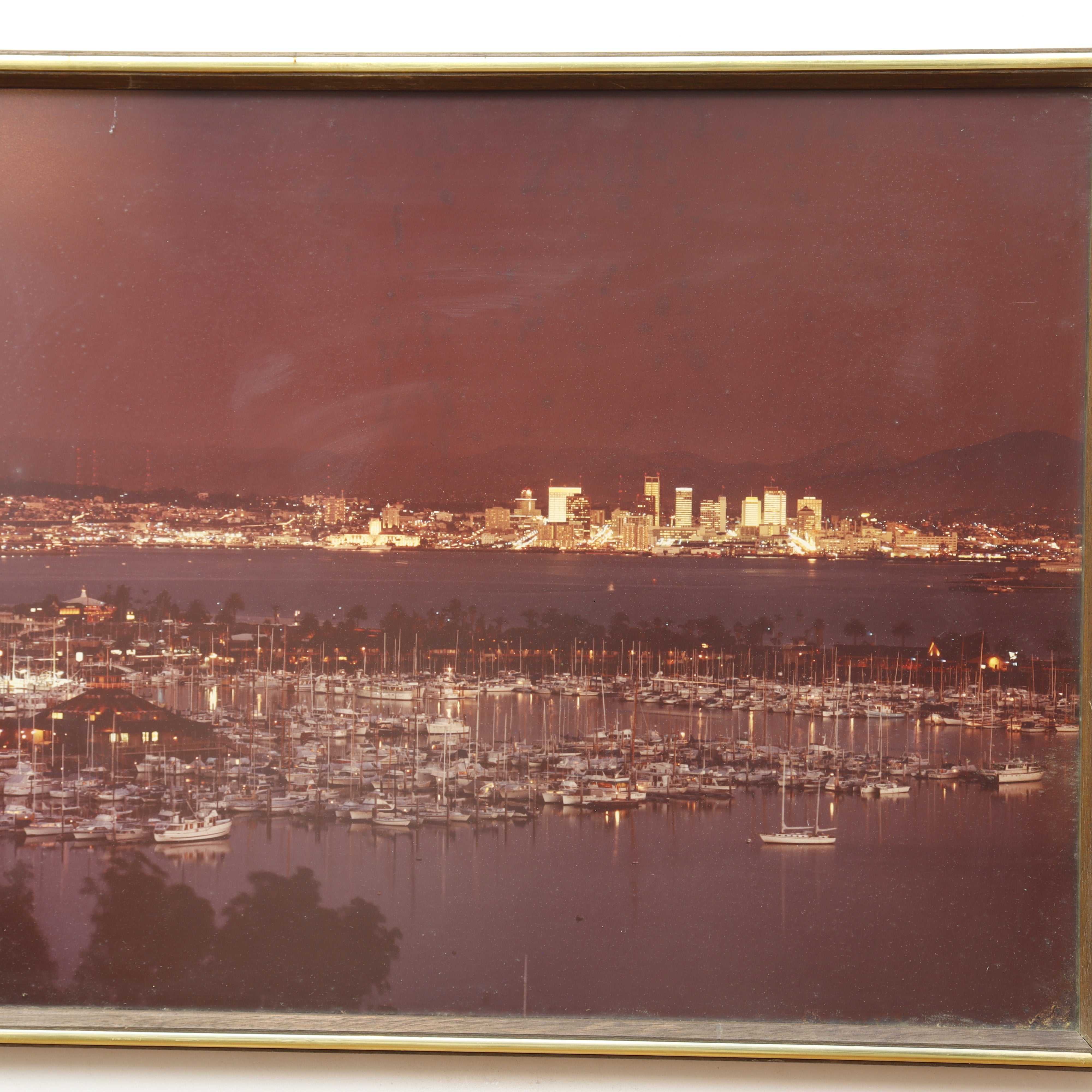 AW12-010: Famous Photograph of San Diego Skyline From Shelter Island Circa 1970's