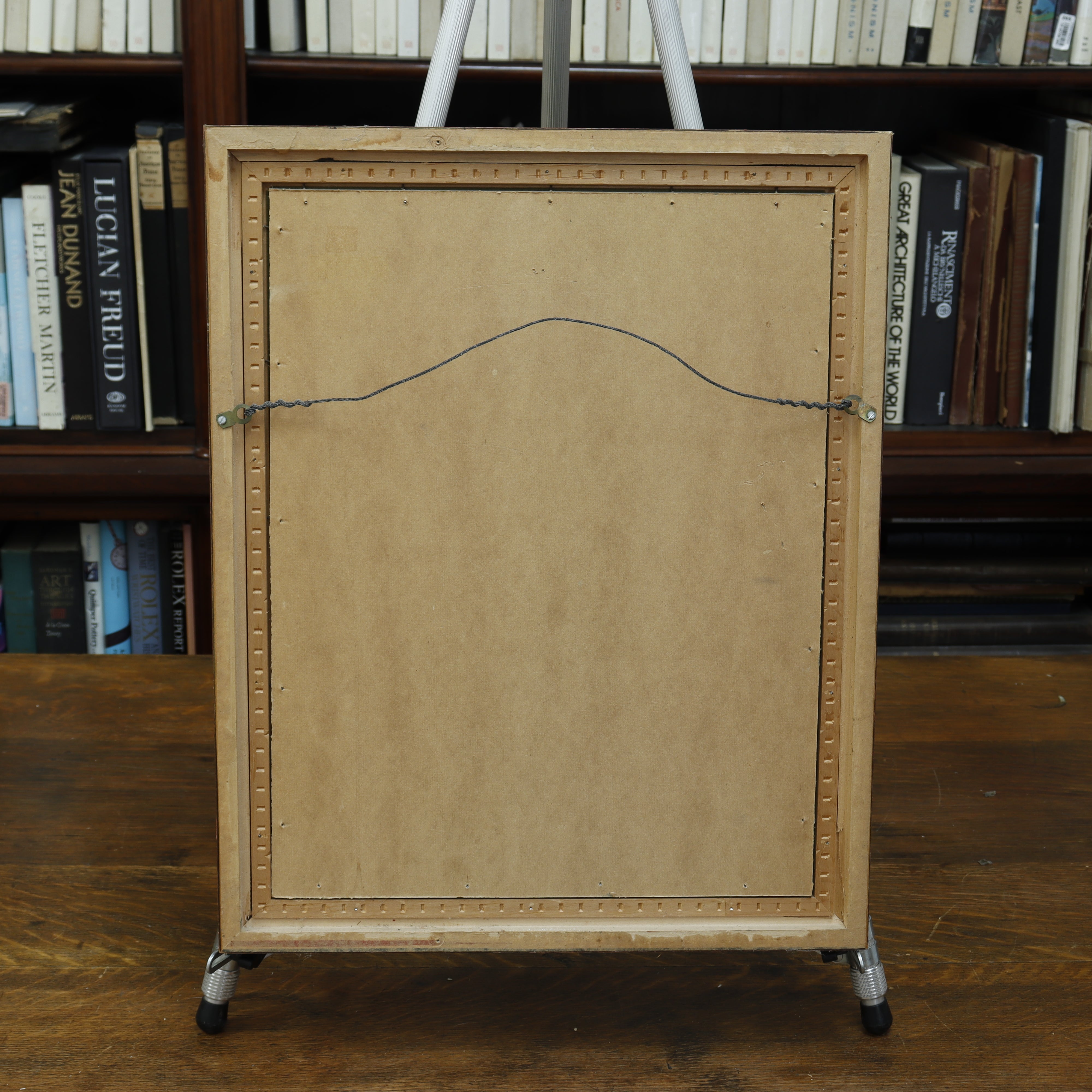 AW060: Carmel Mission Basilica Signed Joseph M Oil on Canvas