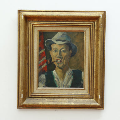 A. Bauduim Portrait of Man Smoking Pipe | Work of Man