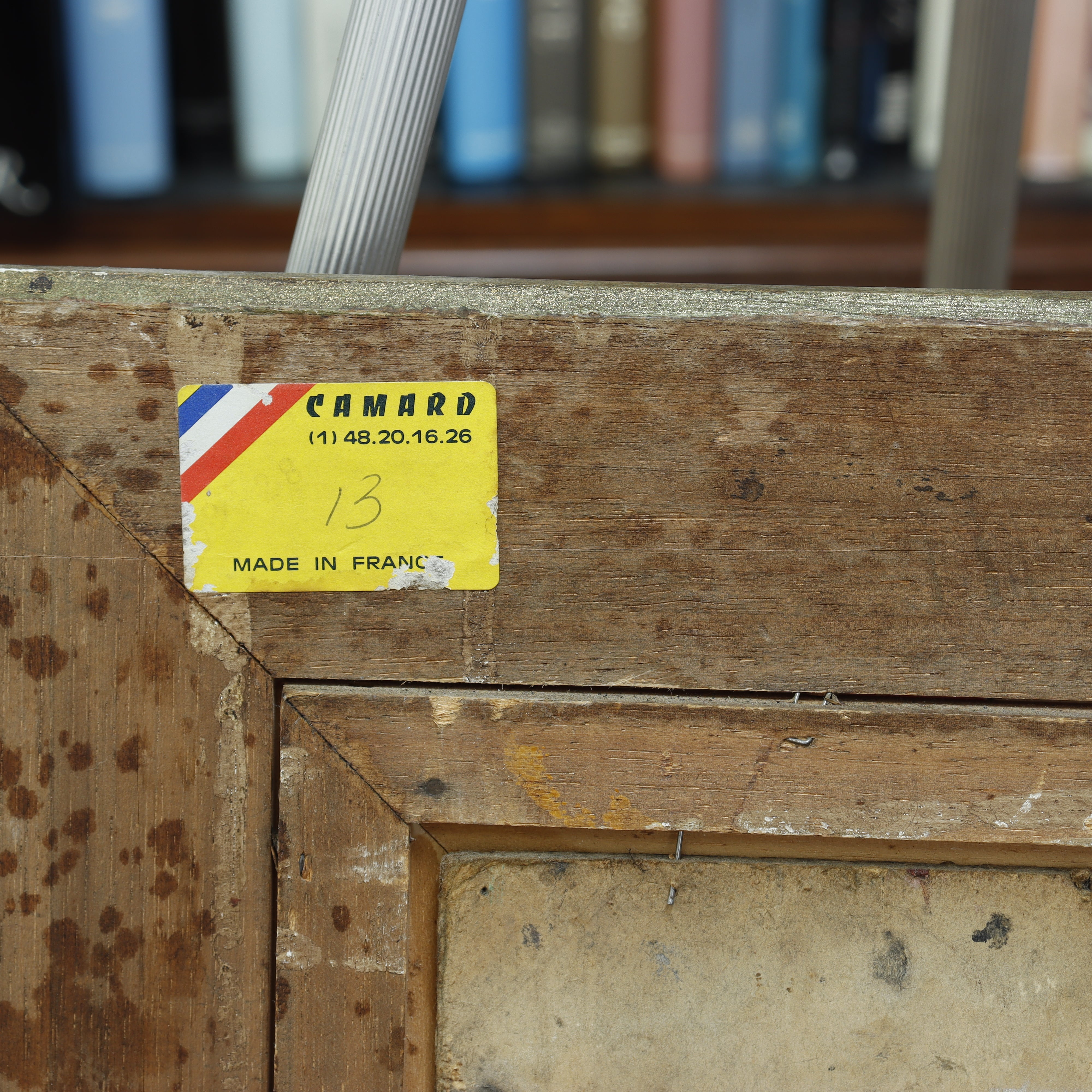 AW084: A. Bauduim French Portrait of Man Smoking Pipe Late 19th Century Oil on Board Painting