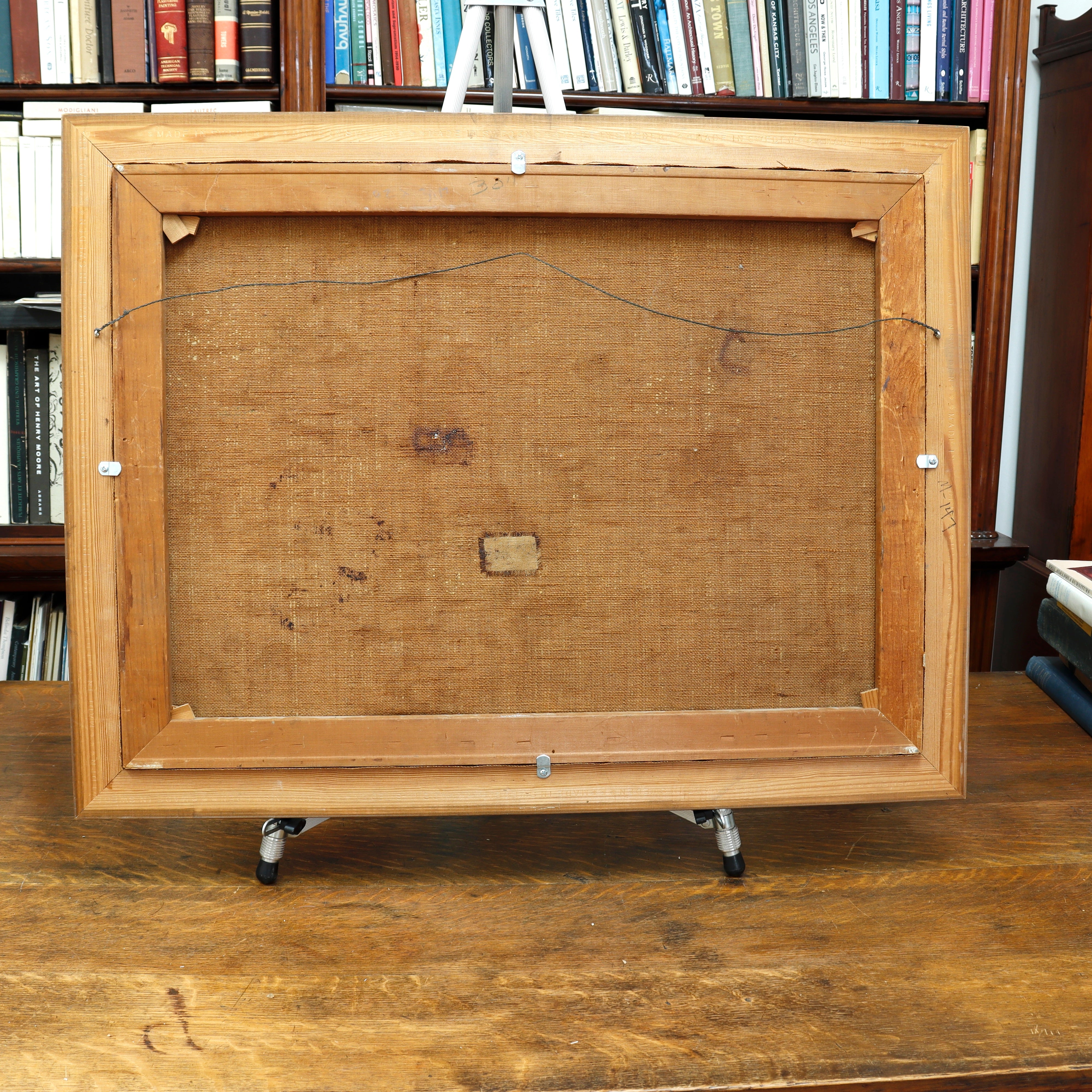 AW982: California Impressionist Autumn Foothills Oil on Canvas Painting Circa 1920's