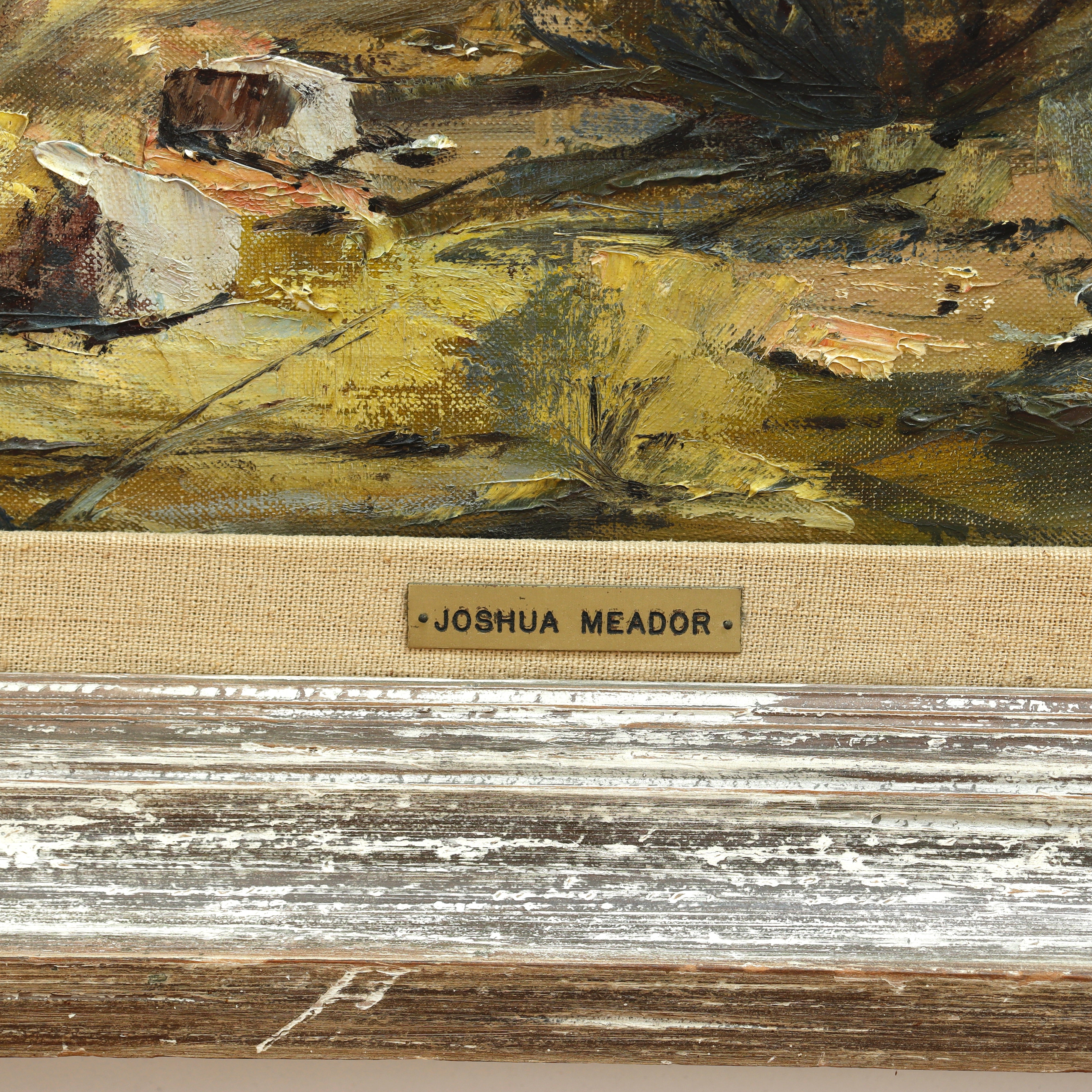 AW079: Joshua Meador "Off to School" Oil on Canvas